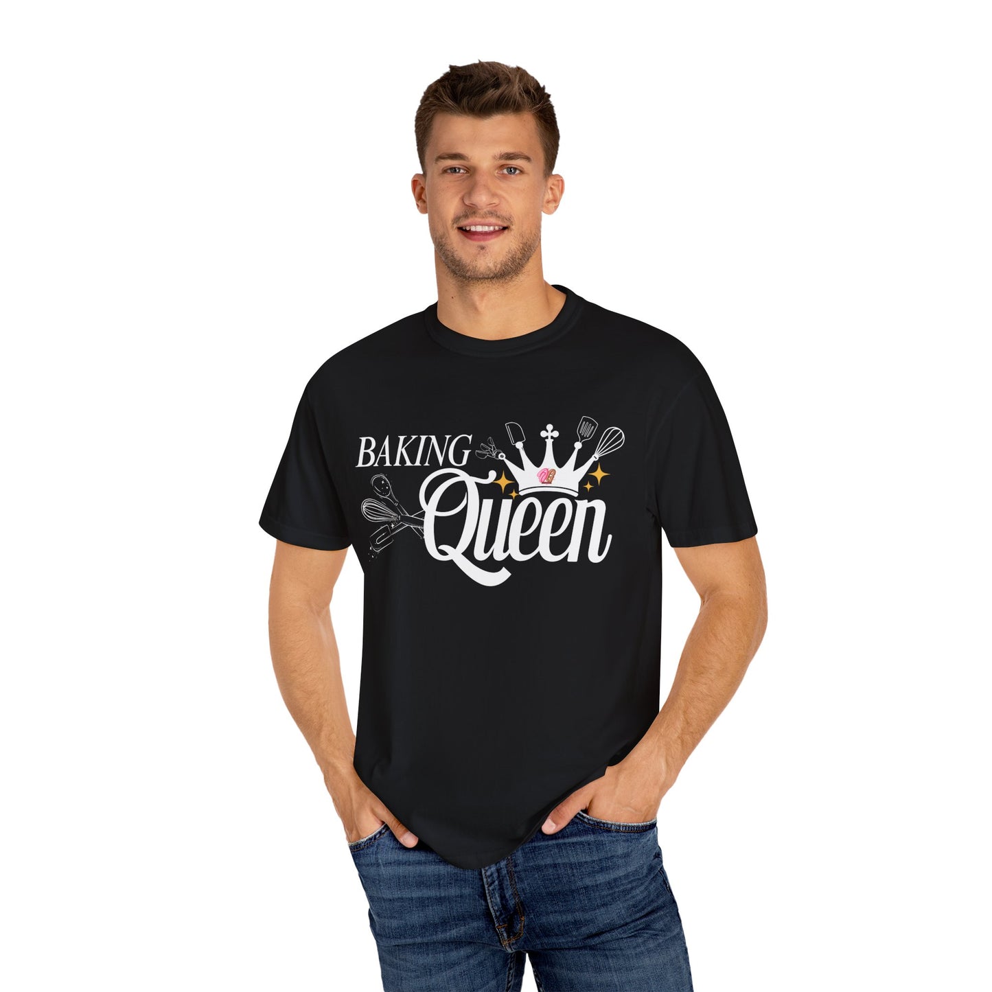 Baking Queen T-Shirt, Fun Baking Gift, Unisex Tee, Kitchen Lover Apparel, Baking Enthusiast Gift, Culinary Queen Shirt