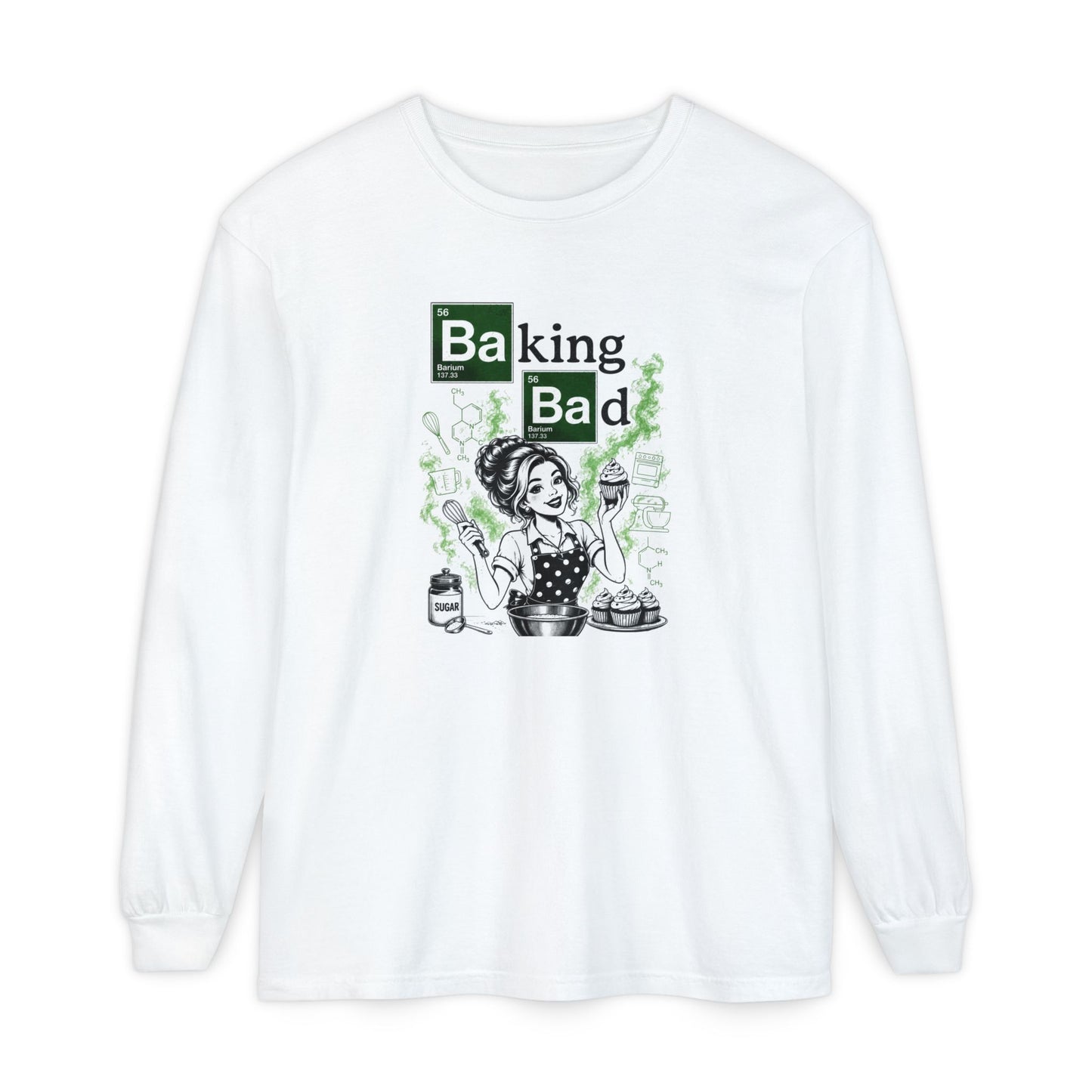 Baking Bad Long Sleeve Tee — Funny Baking Chef Shirt
