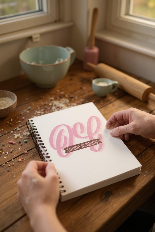 Oooey Gooey Cookie Academy Spiral Notebook - Ruled Line