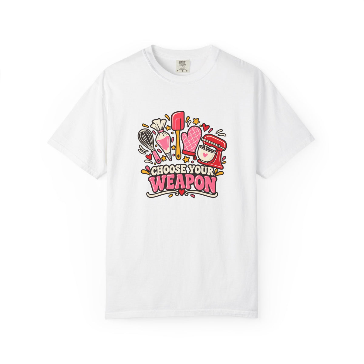 Graphic T-Shirt — "Choose Your Weapon" Makeup & Beauty Tools Design