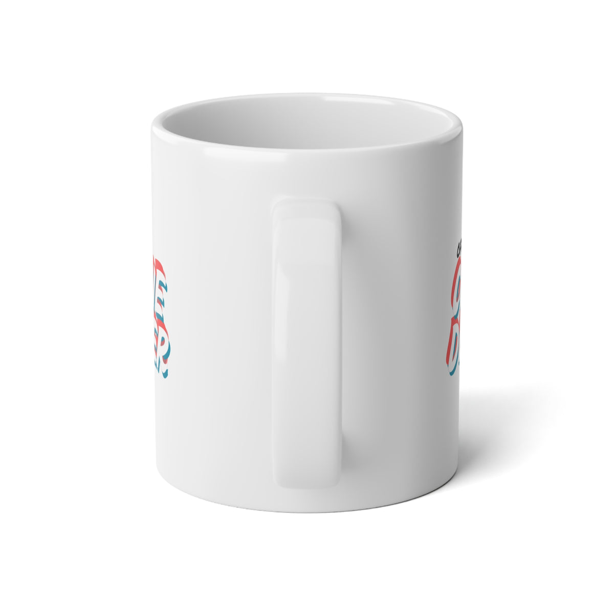 20oz Jumbo Mug — 'Come Closer' Retro 3D Text Coffee Cup