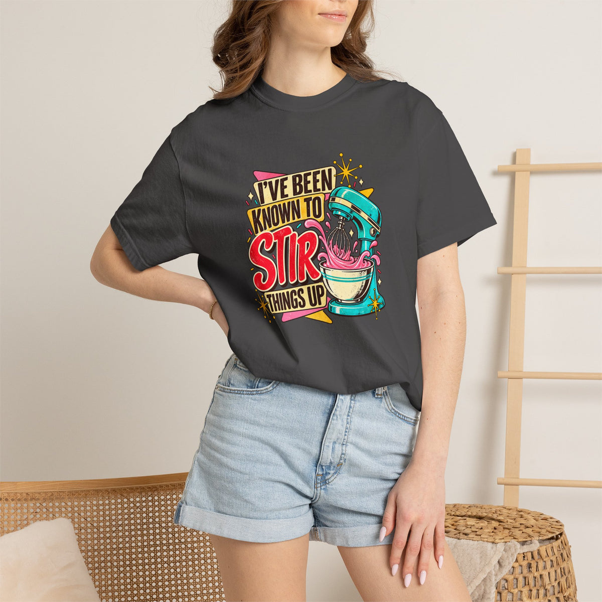 I've Been Known to Stir Things Up Mixer Graphic T-Shirt
