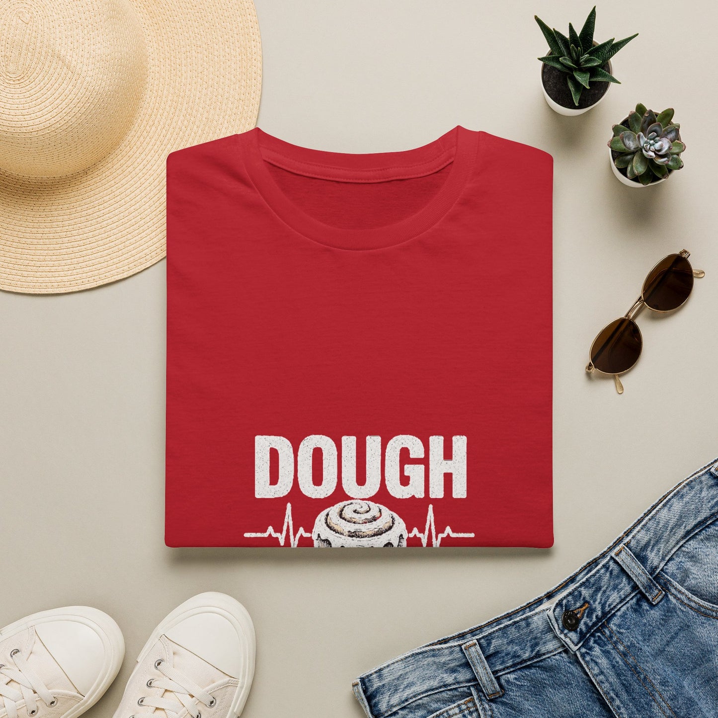 Dough Doctor T-Shirt — Baker Pun Tee with Cinnamon Roll Graphic
