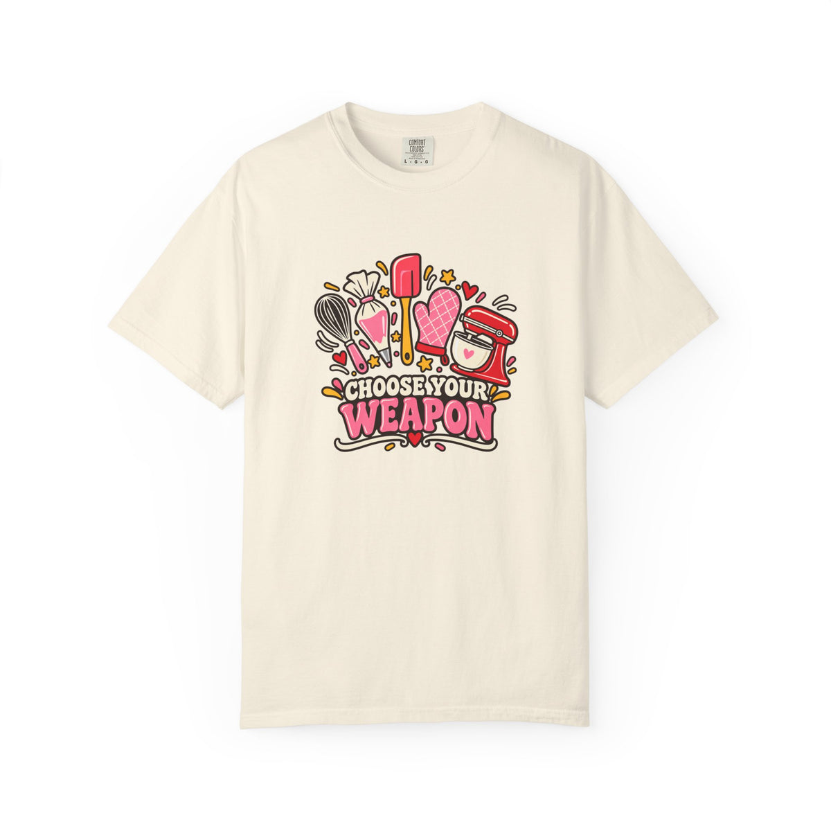 Graphic T-Shirt — "Choose Your Weapon" Makeup & Beauty Tools Design