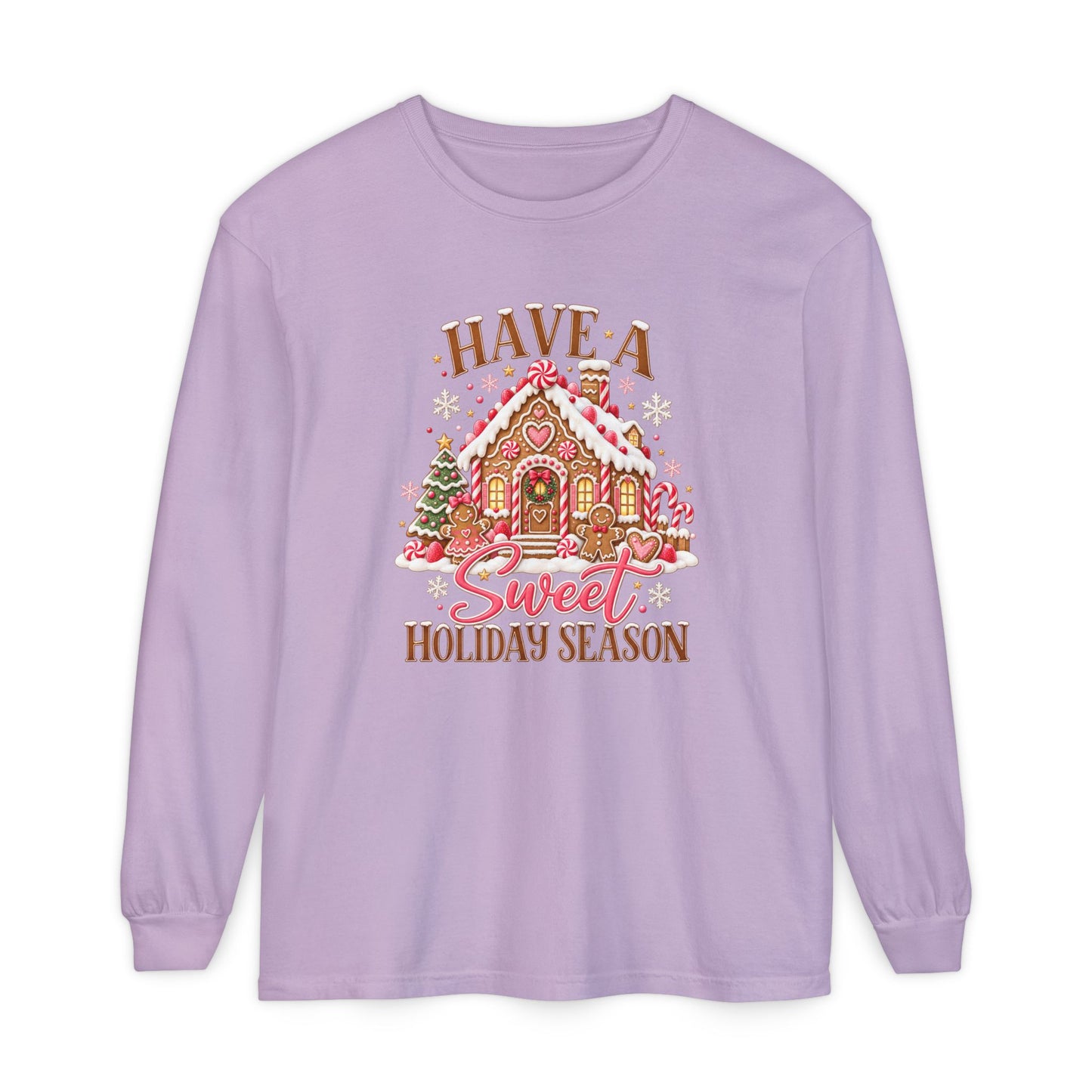 Holiday Gingerbread 'Have a Sweet Holiday Season' Long Sleeve Tee
