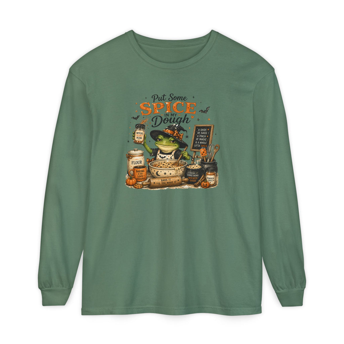 Spice & Dough Frog Baking Long Sleeve Tee