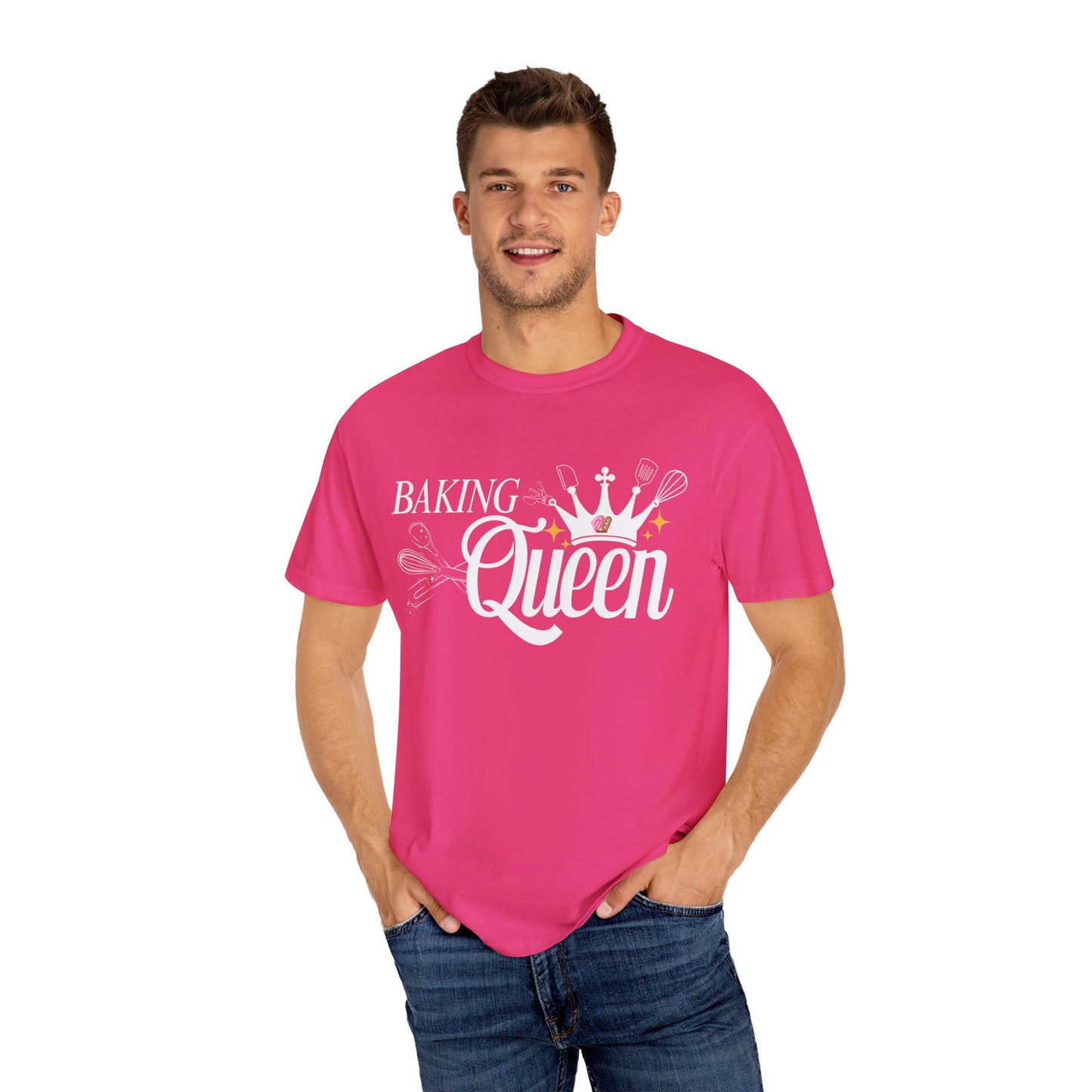 Baking Queen T-Shirt, Fun Baking Gift, Unisex Tee, Kitchen Lover Apparel, Baking Enthusiast Gift, Culinary Queen Shirt
