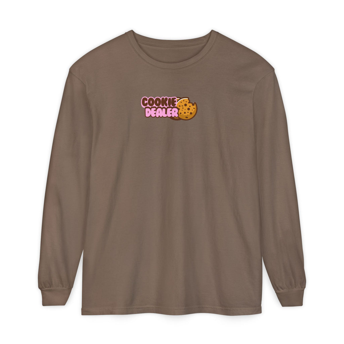 Cookie Dealer Long Sleeve Tee — Cute Cookie Graphic Shirt