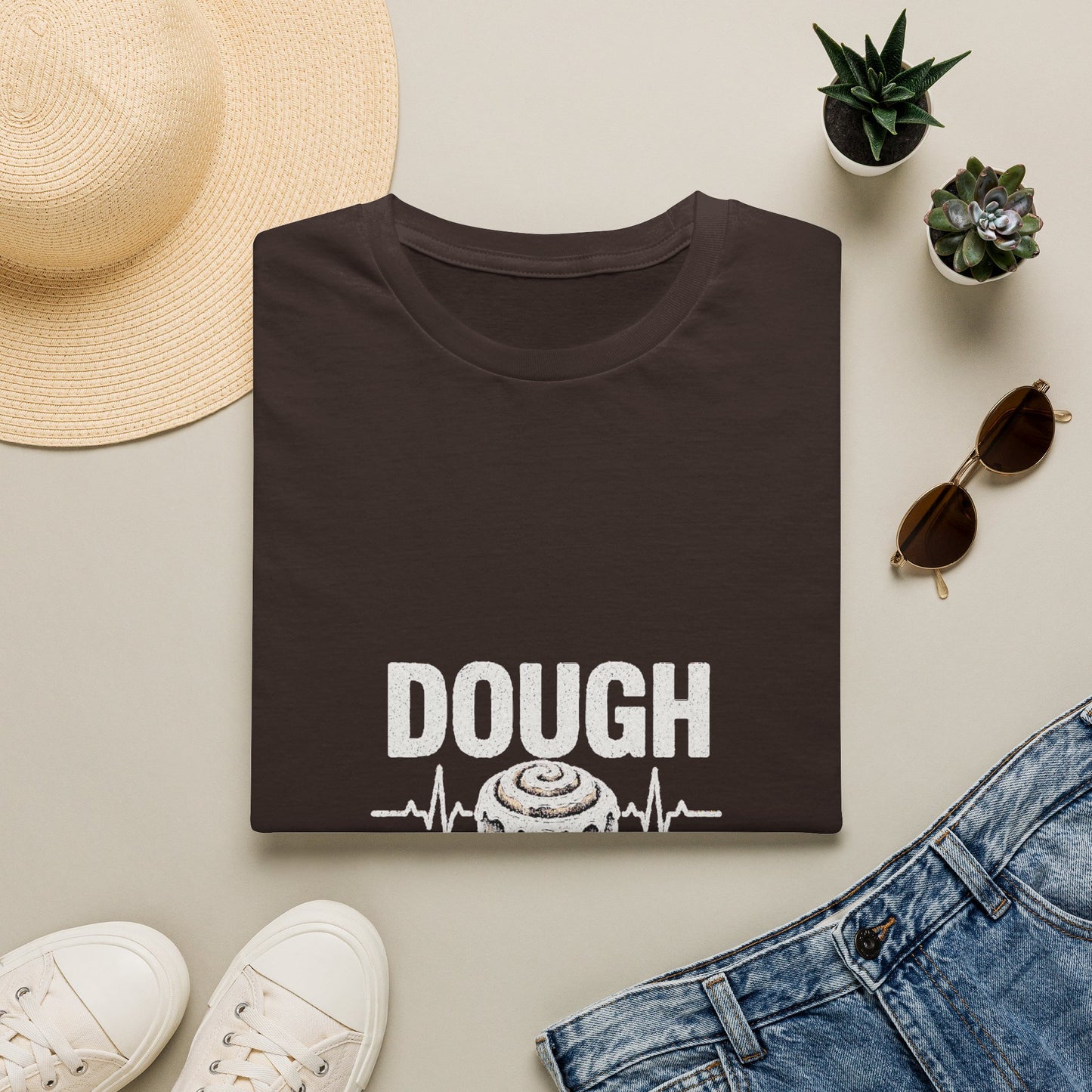 Dough Doctor T-Shirt — Baker Pun Tee with Cinnamon Roll Graphic