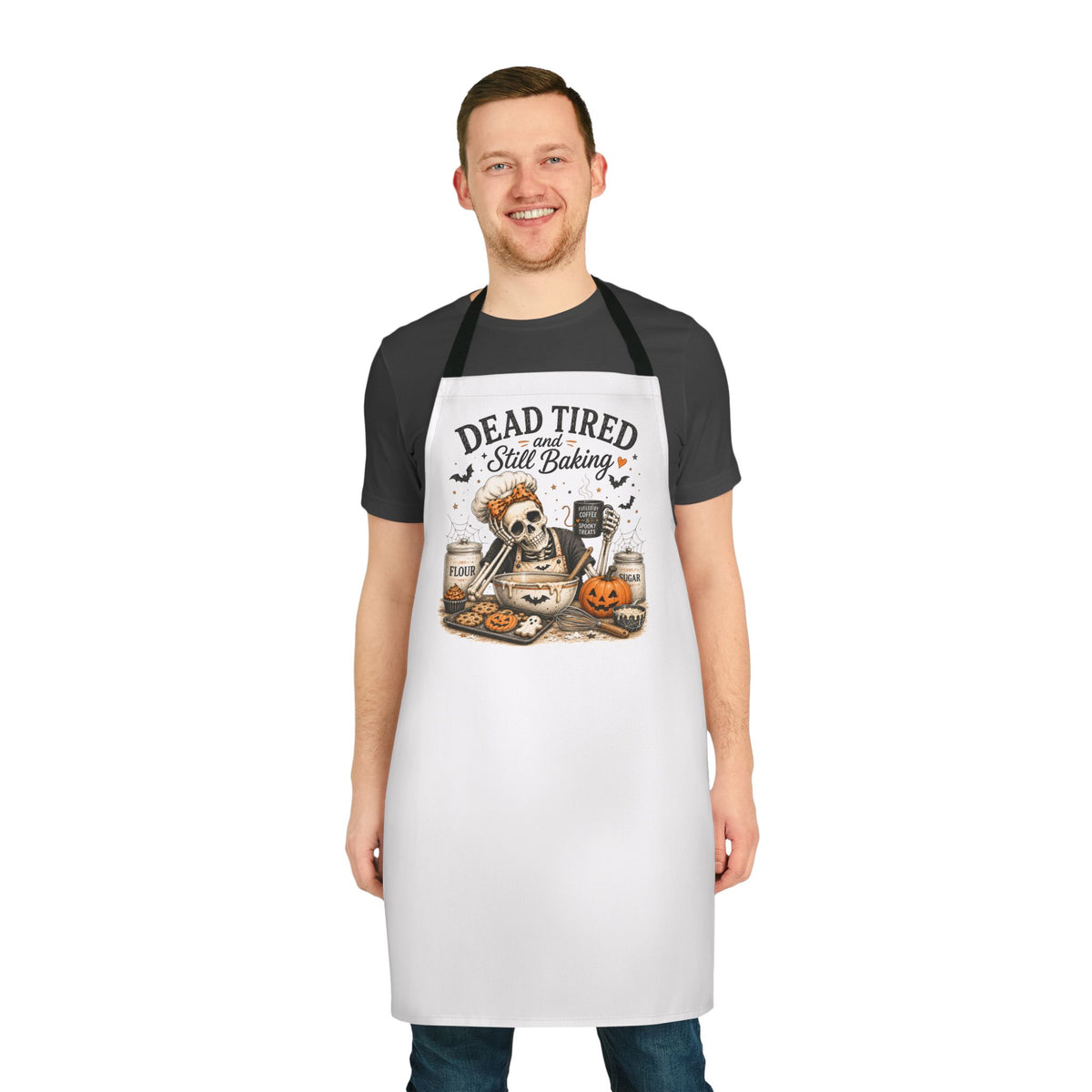 "Dead Tired Still Baking" Kitchen Apron