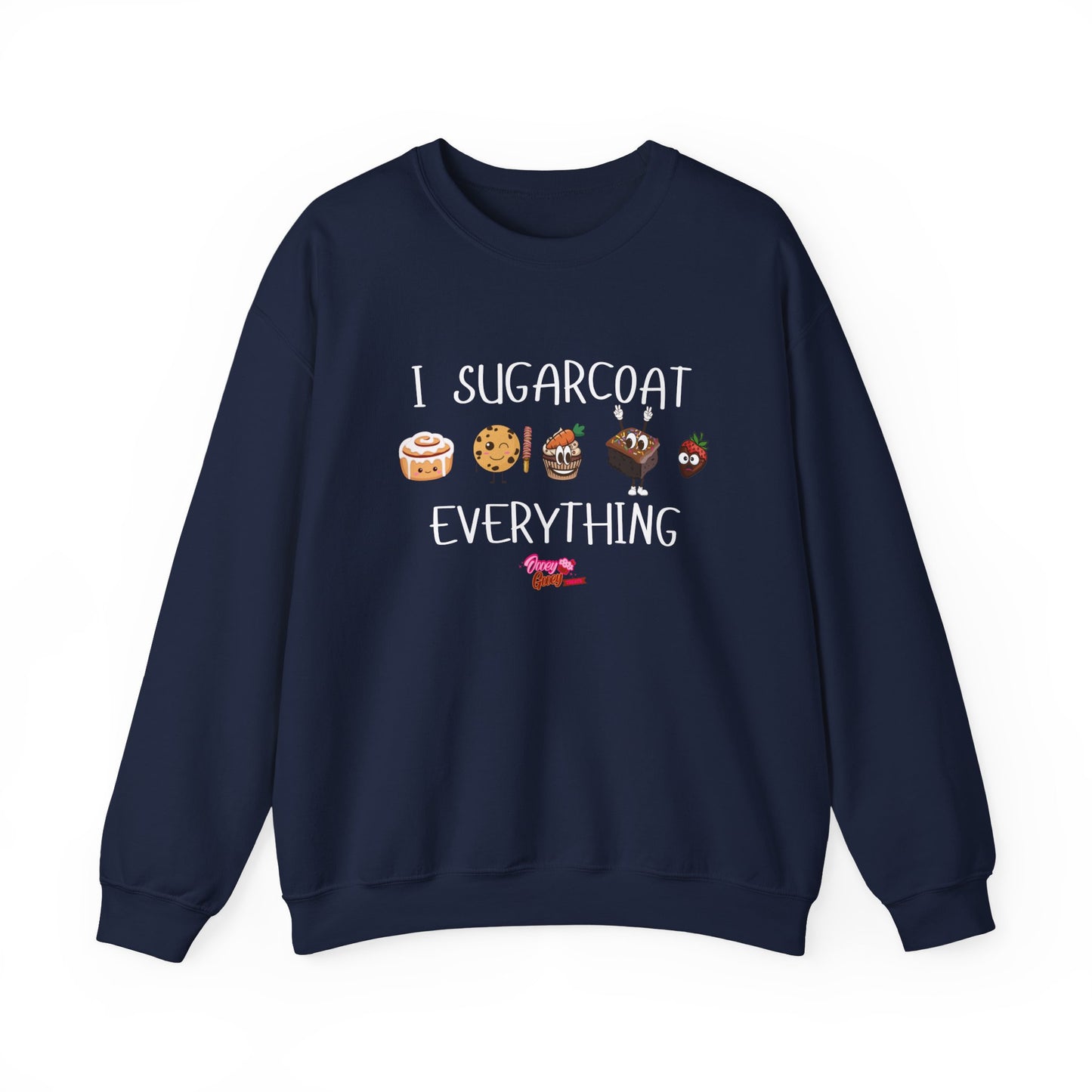 Sweatshirt - 'I Sugarcoat Everything' Funny Unisex Crewneck