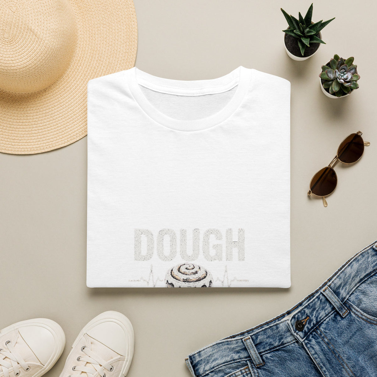 Dough Doctor T-Shirt — Baker Pun Tee with Cinnamon Roll Graphic