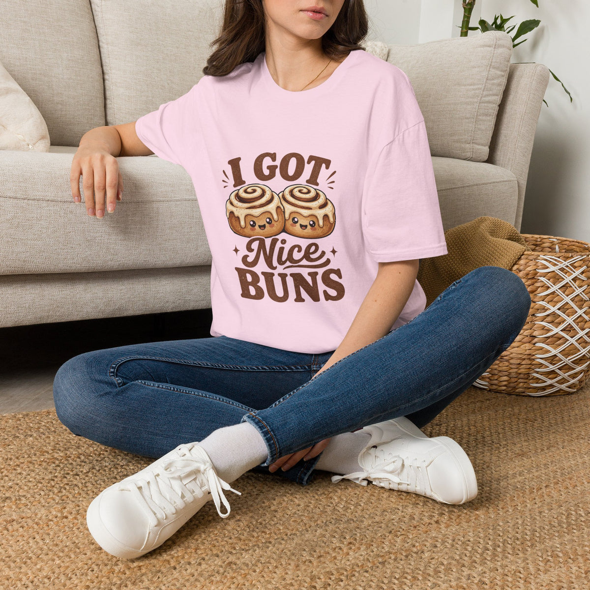 I Got Nice Buns T-Shirt — Cute Cinnamon Roll Graphic Tee