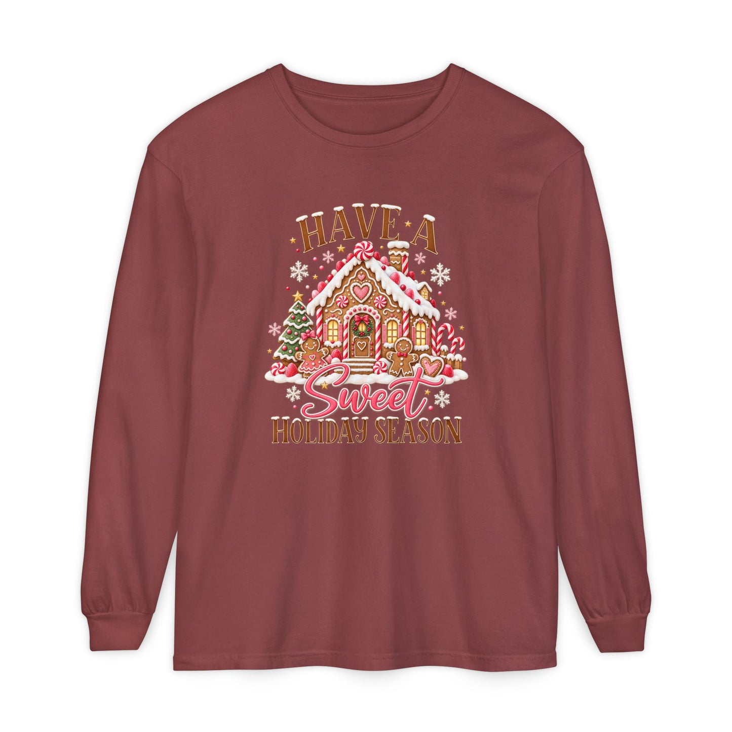Holiday Gingerbread 'Have a Sweet Holiday Season' Long Sleeve Tee