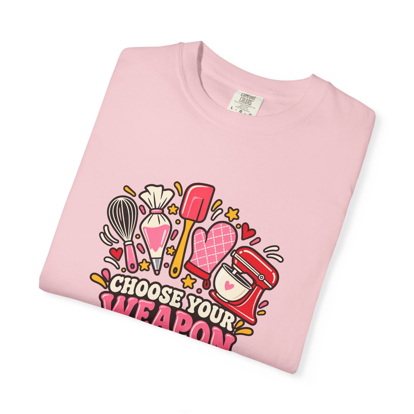 Graphic T-Shirt — "Choose Your Weapon" Makeup & Beauty Tools Design