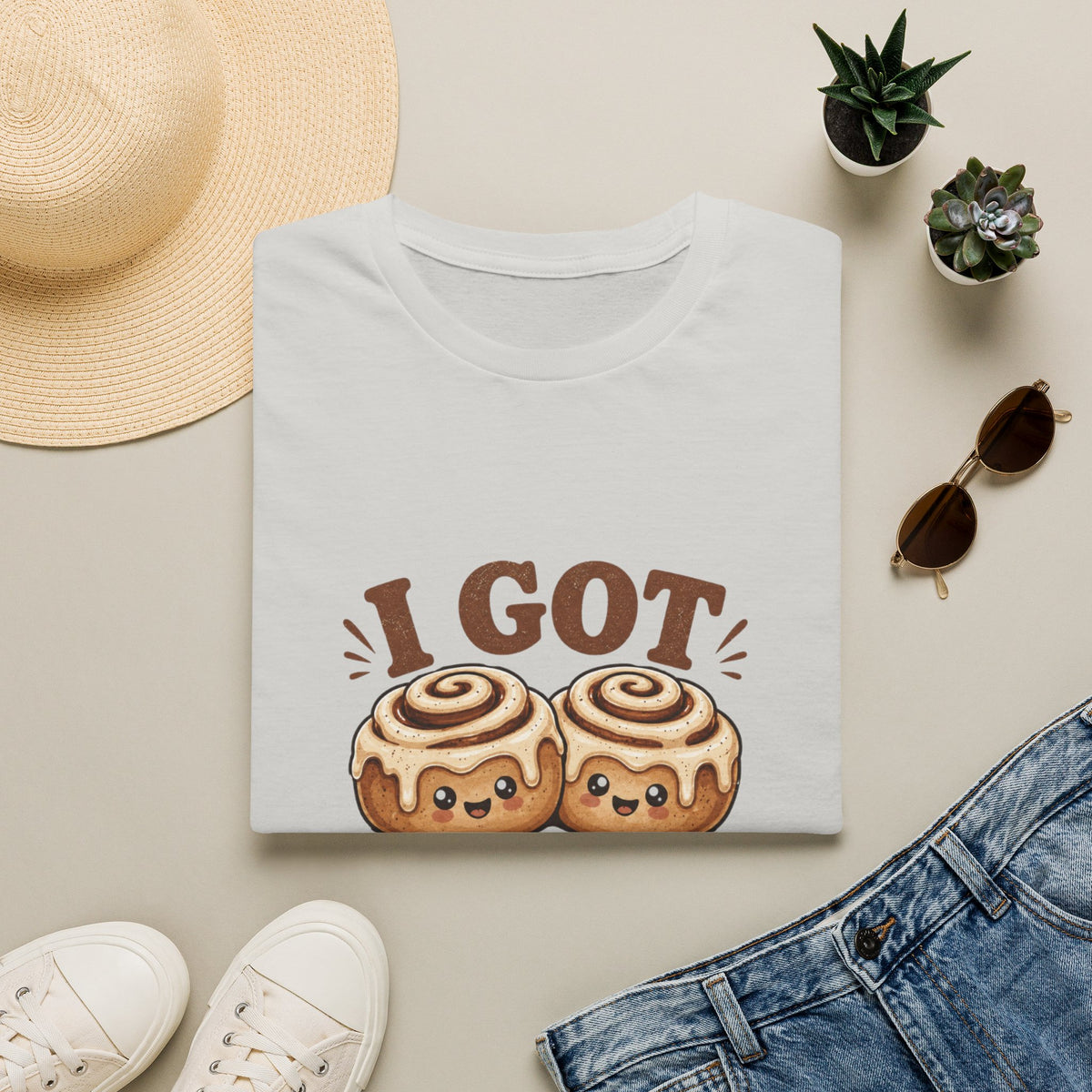 I Got Nice Buns T-Shirt — Cute Cinnamon Roll Graphic Tee