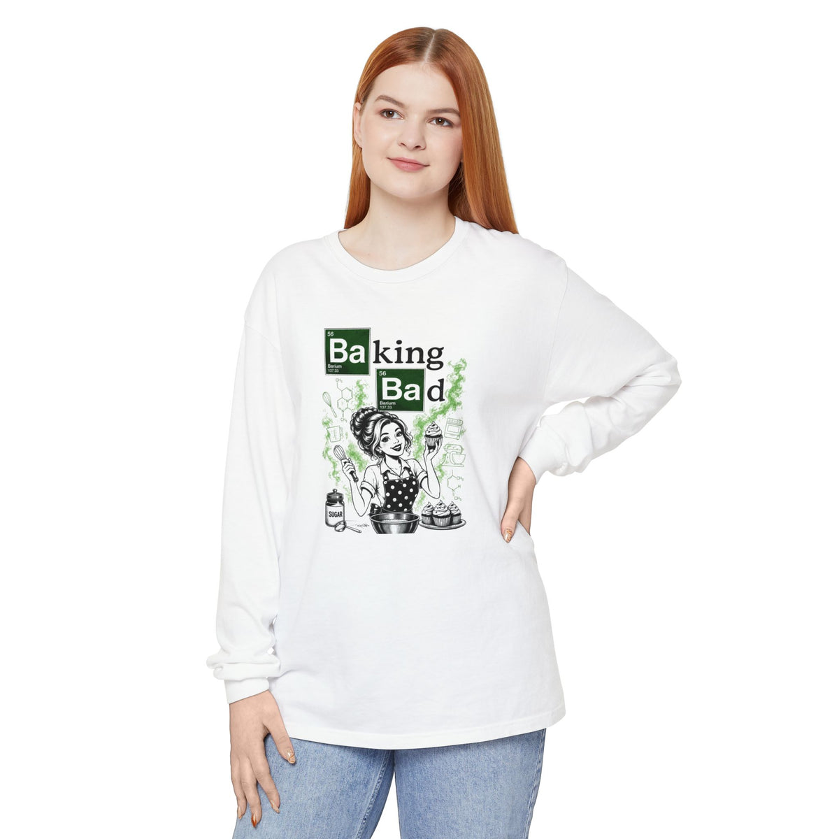 Baking Bad Long Sleeve Tee — Funny Baking Chef Shirt