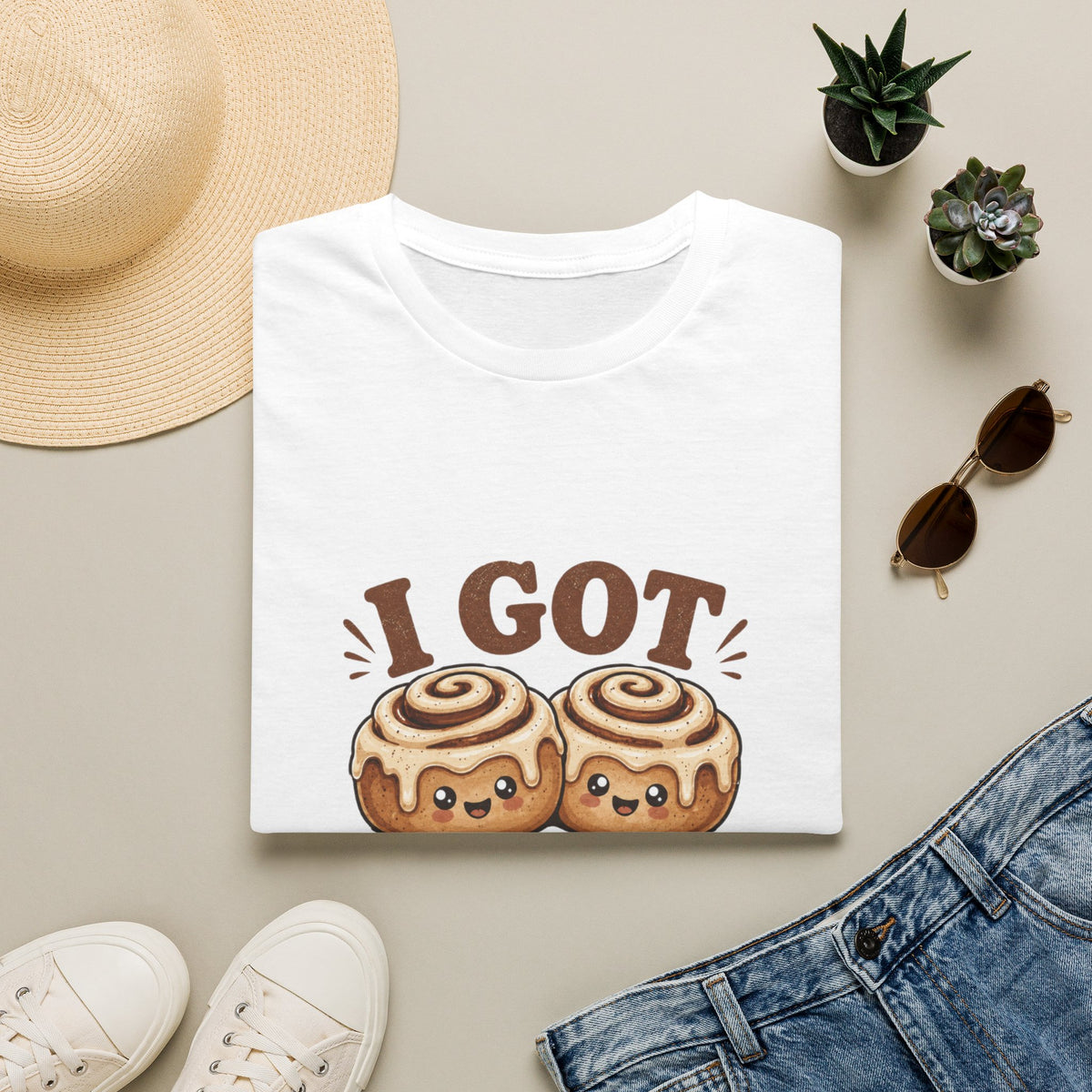 I Got Nice Buns T-Shirt — Cute Cinnamon Roll Graphic Tee