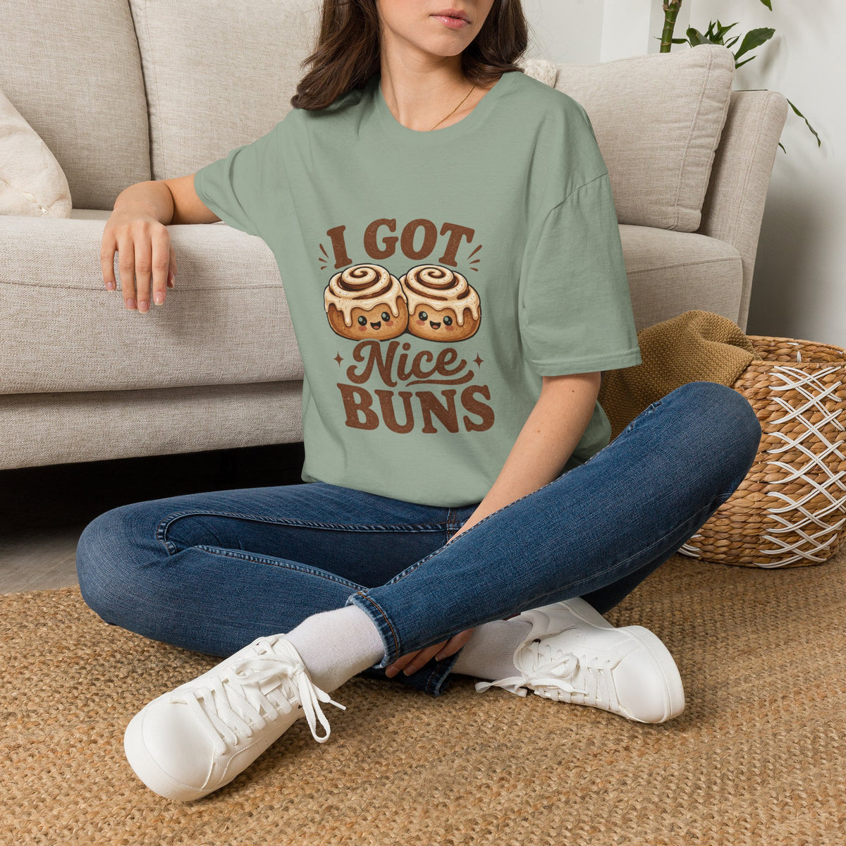 I Got Nice Buns T-Shirt — Cute Cinnamon Roll Graphic Tee