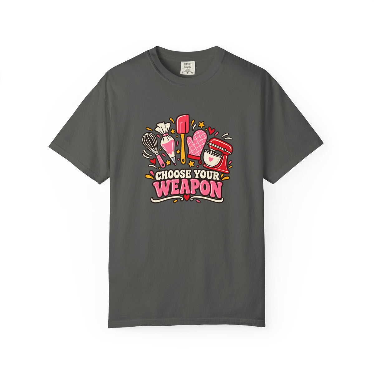 Graphic T-Shirt — "Choose Your Weapon" Makeup & Beauty Tools Design