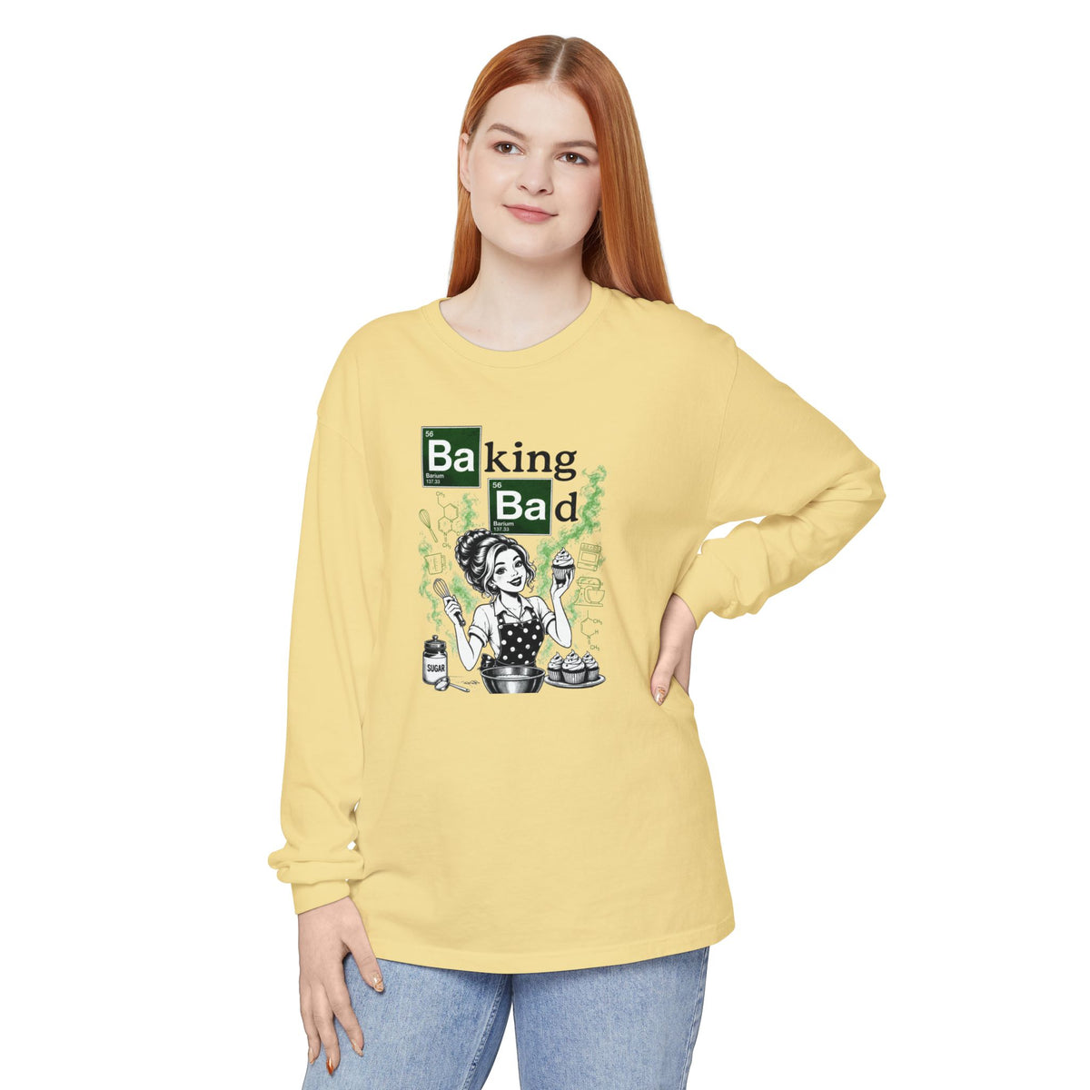 Baking Bad Long Sleeve Tee — Funny Baking Chef Shirt