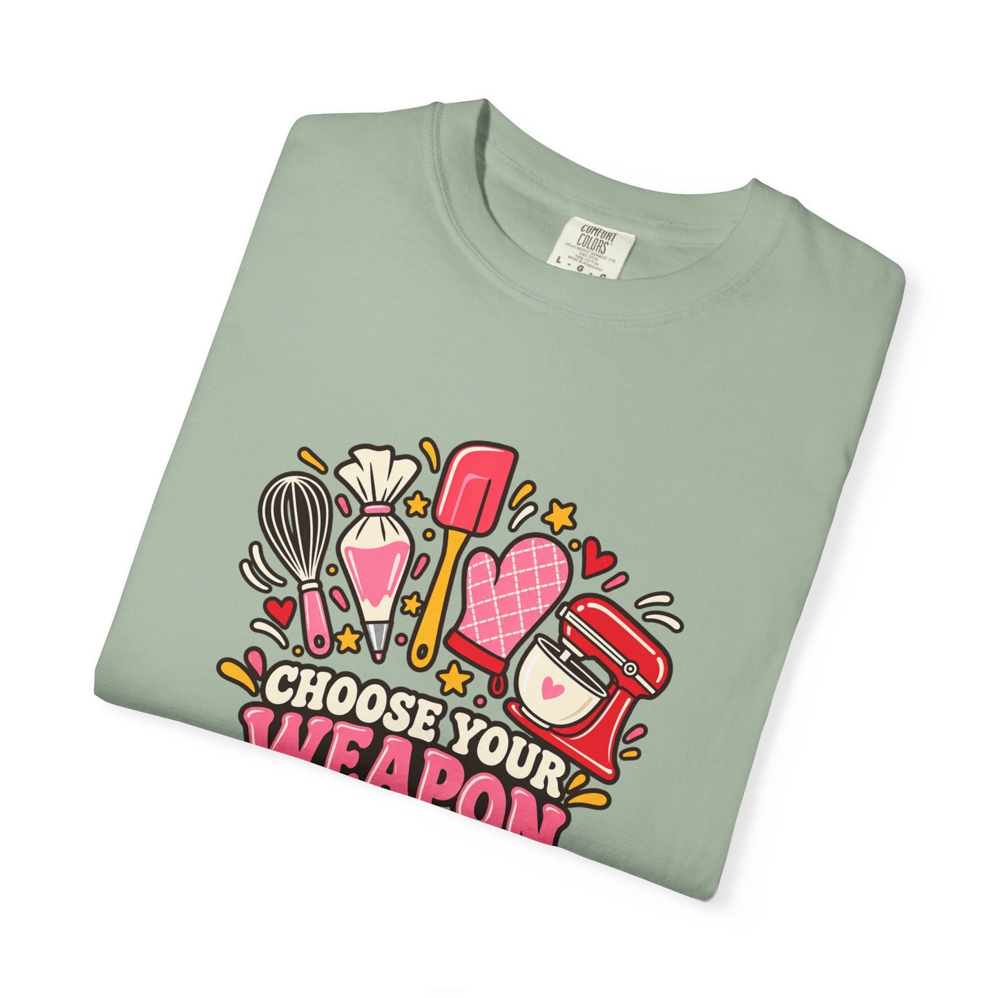 Graphic T-Shirt — "Choose Your Weapon" Makeup & Beauty Tools Design