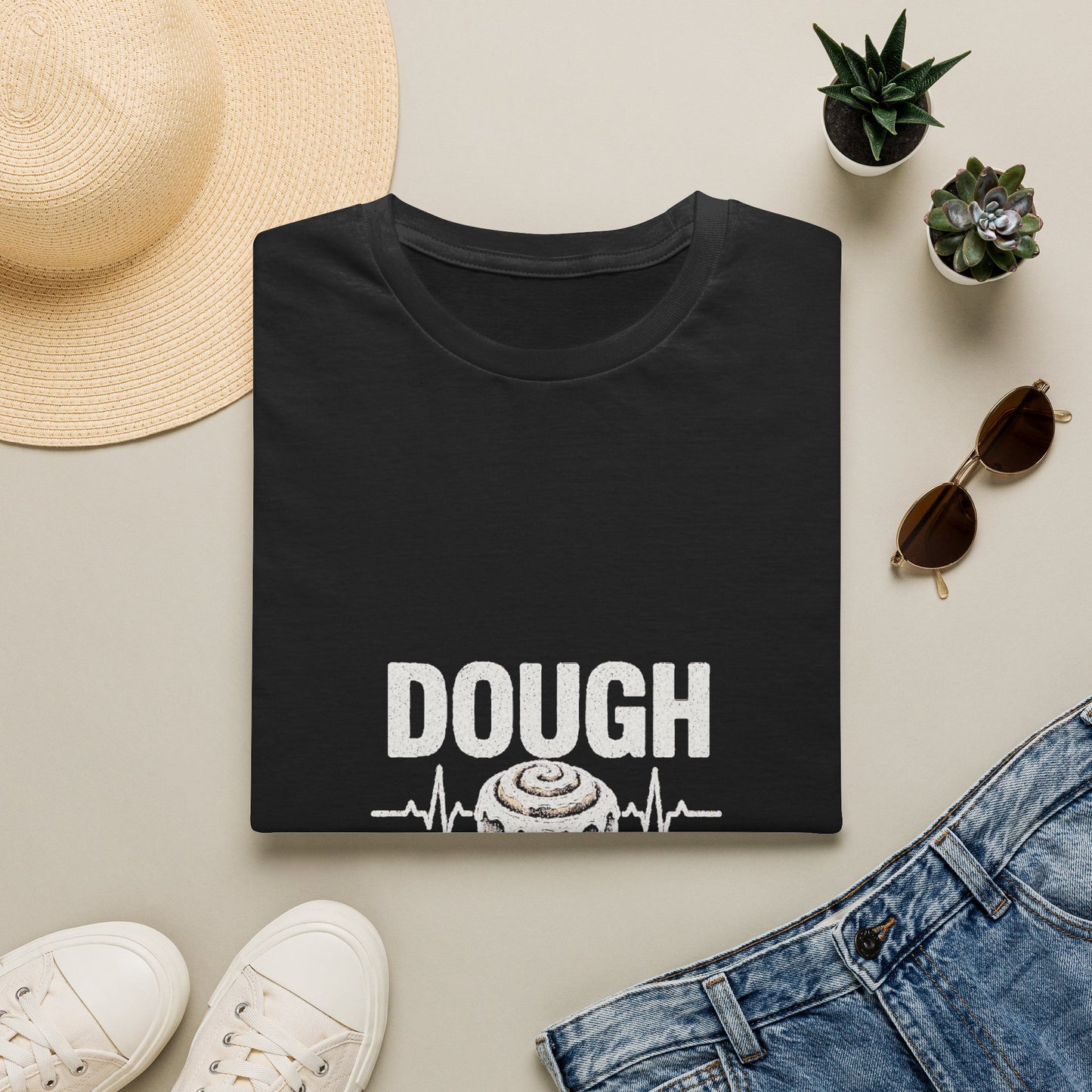 Dough Doctor T-Shirt — Baker Pun Tee with Cinnamon Roll Graphic