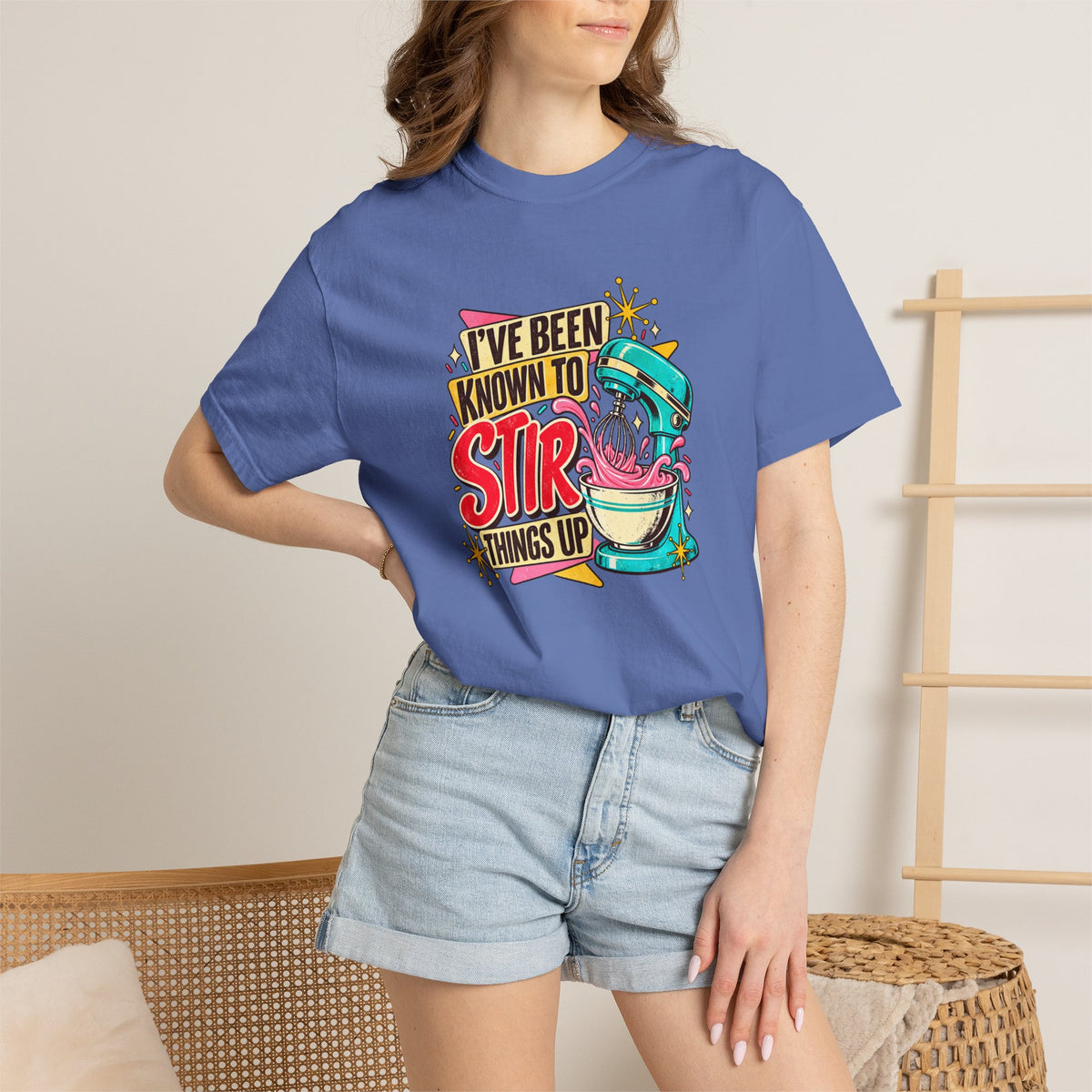 I've Been Known to Stir Things Up Mixer Graphic T-Shirt