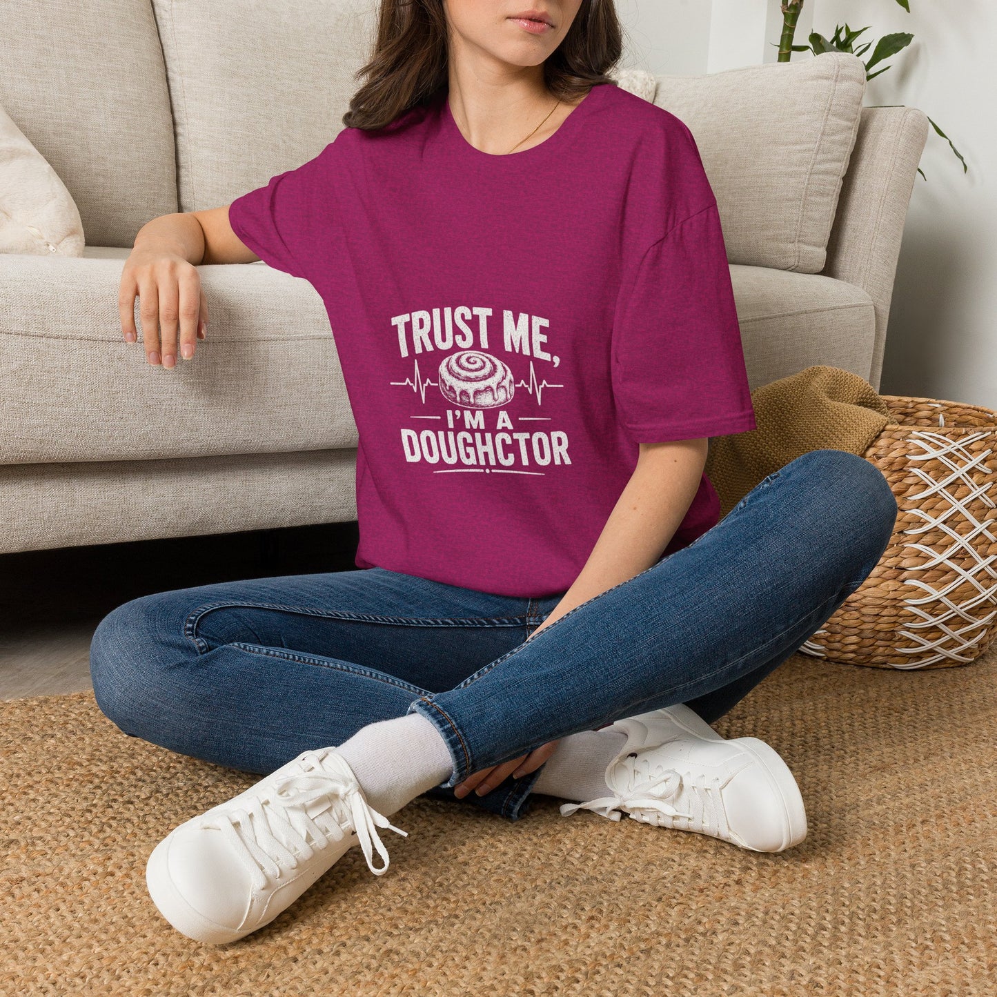 T‑Shirt — "Trust Me, I’m a Doughctor" Vintage Bakery Humor Tee