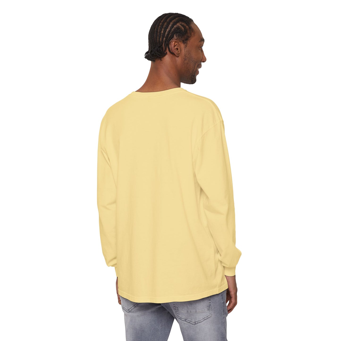 Cookie Dealer Long Sleeve Tee — Retro 3D Text Graphic Shirt