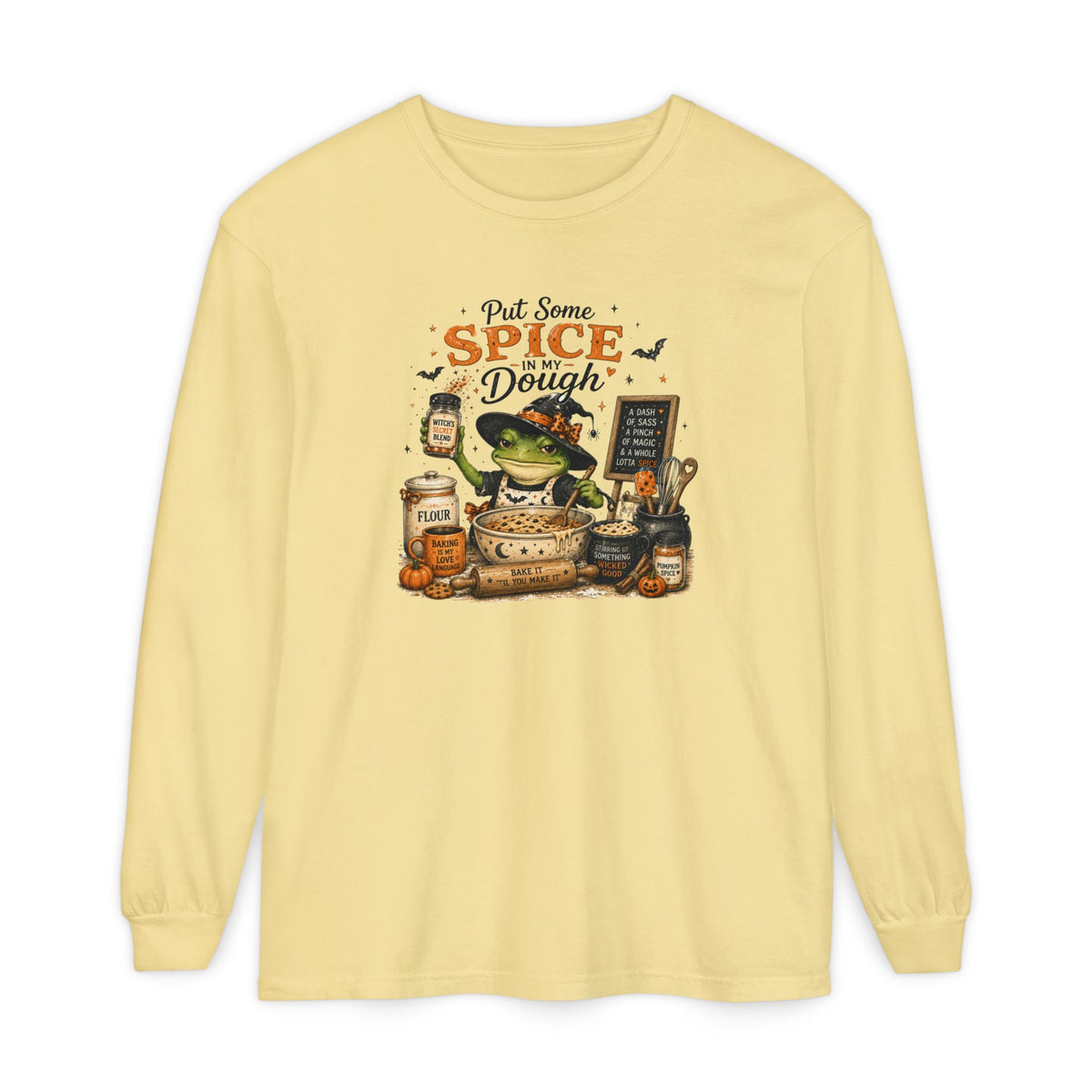 Spice & Dough Frog Baking Long Sleeve Tee