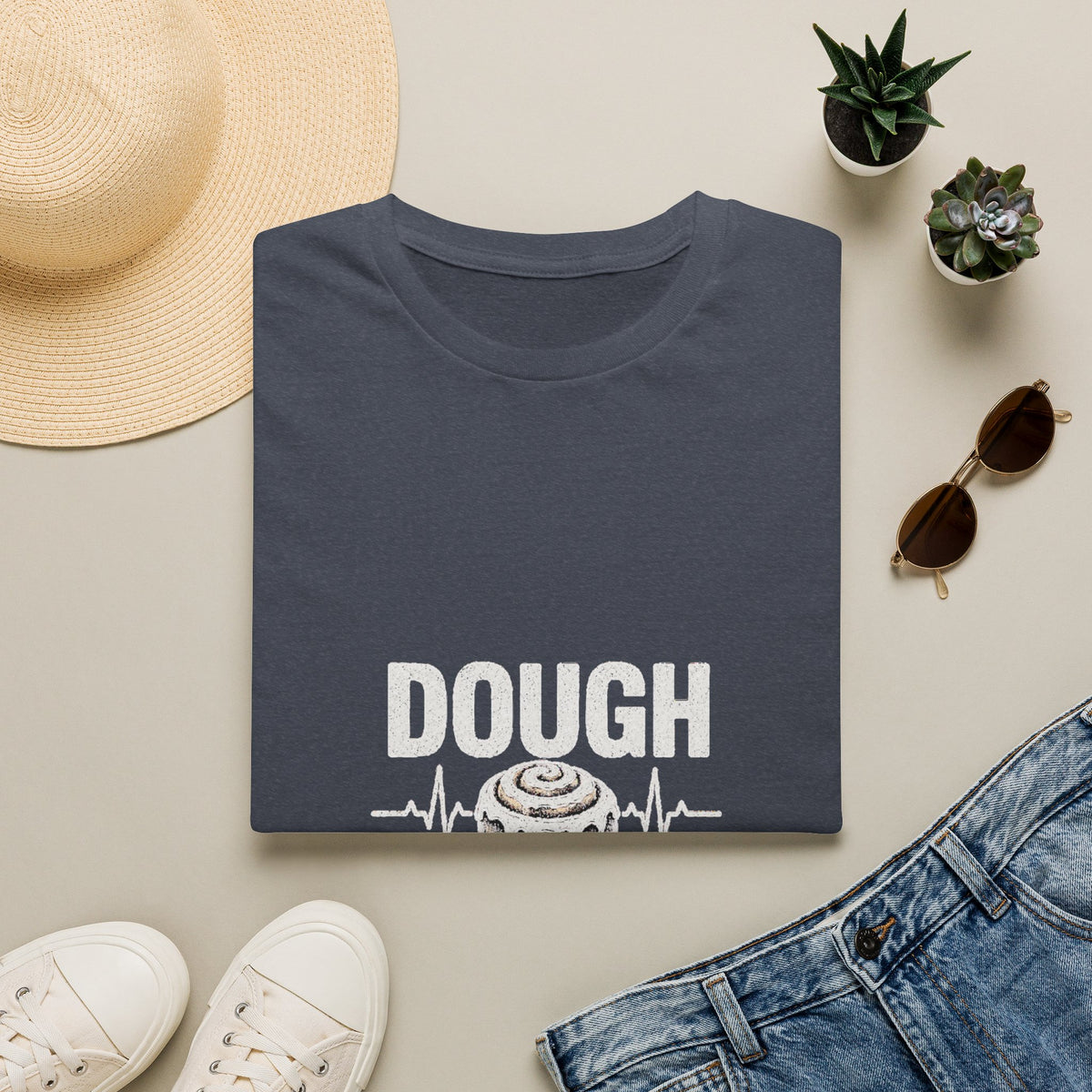 Dough Doctor T-Shirt — Baker Pun Tee with Cinnamon Roll Graphic