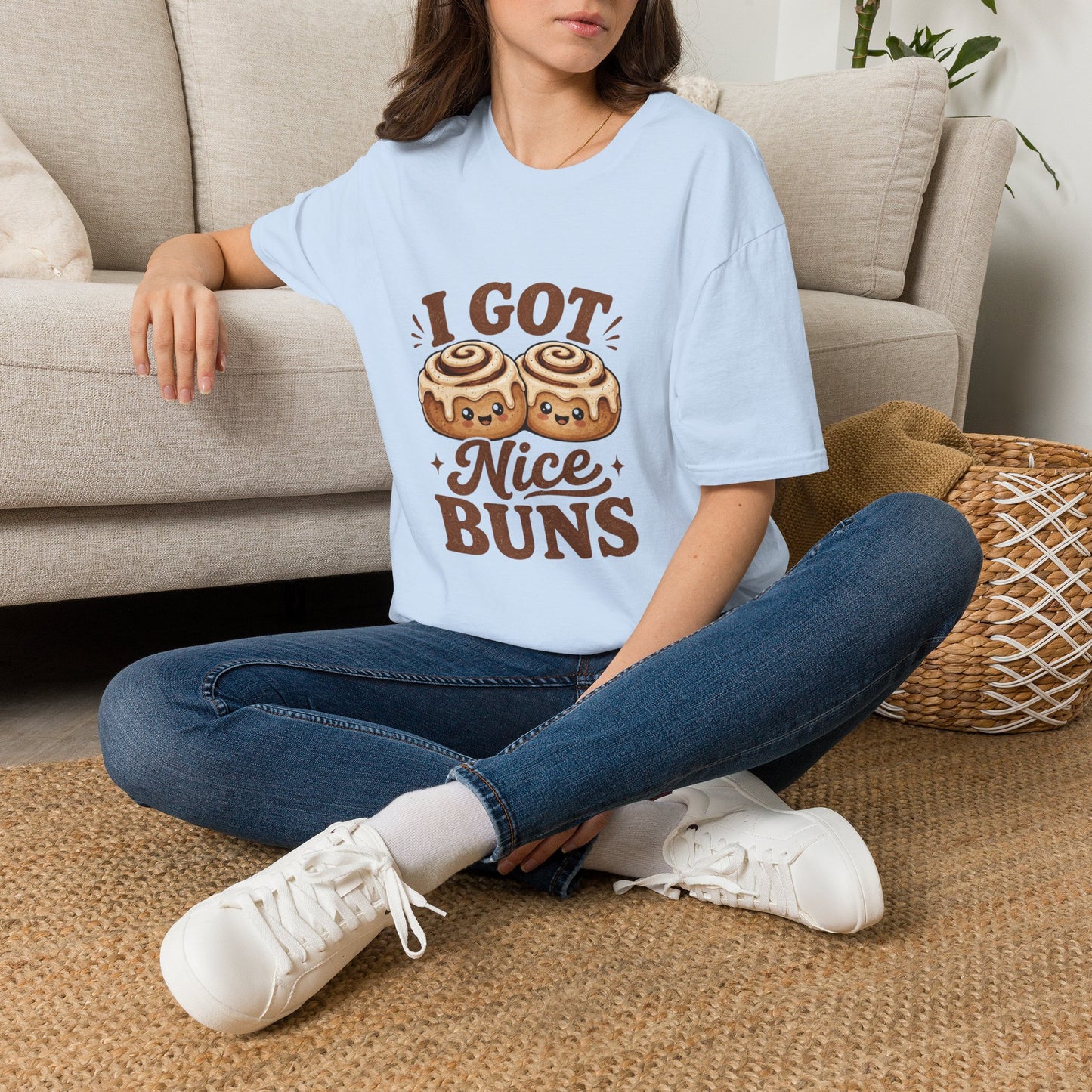 I Got Nice Buns T-Shirt — Cute Cinnamon Roll Graphic Tee