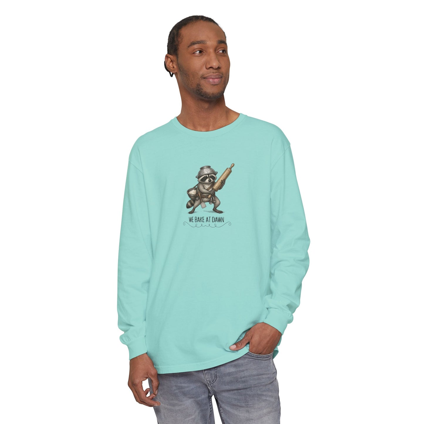 Dabbing Sloth Long Sleeve Tee — "We Came to Climb" Graphic