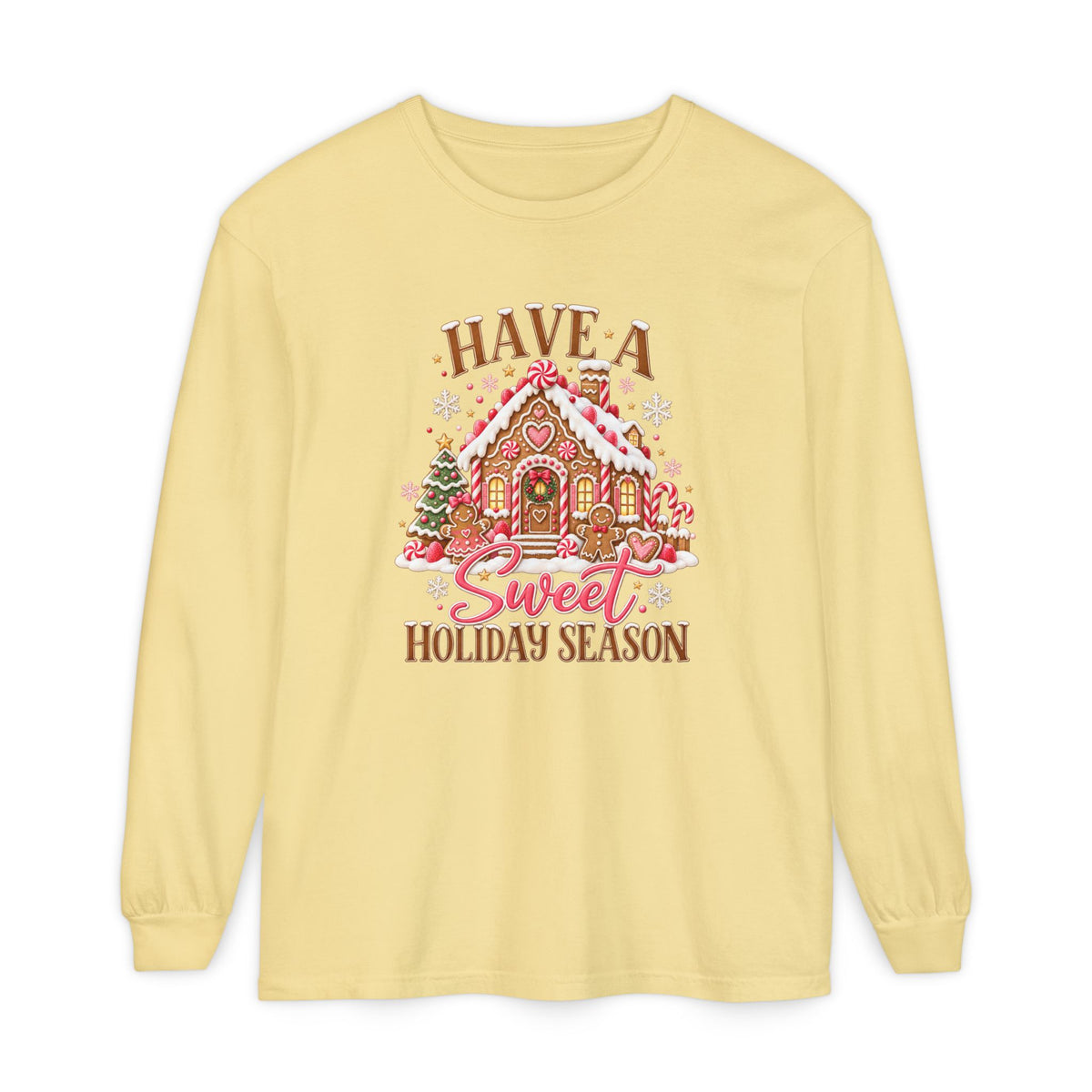 Holiday Gingerbread 'Have a Sweet Holiday Season' Long Sleeve Tee