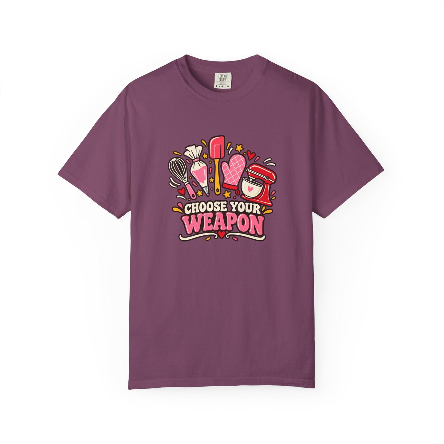 Graphic T-Shirt — "Choose Your Weapon" Makeup & Beauty Tools Design