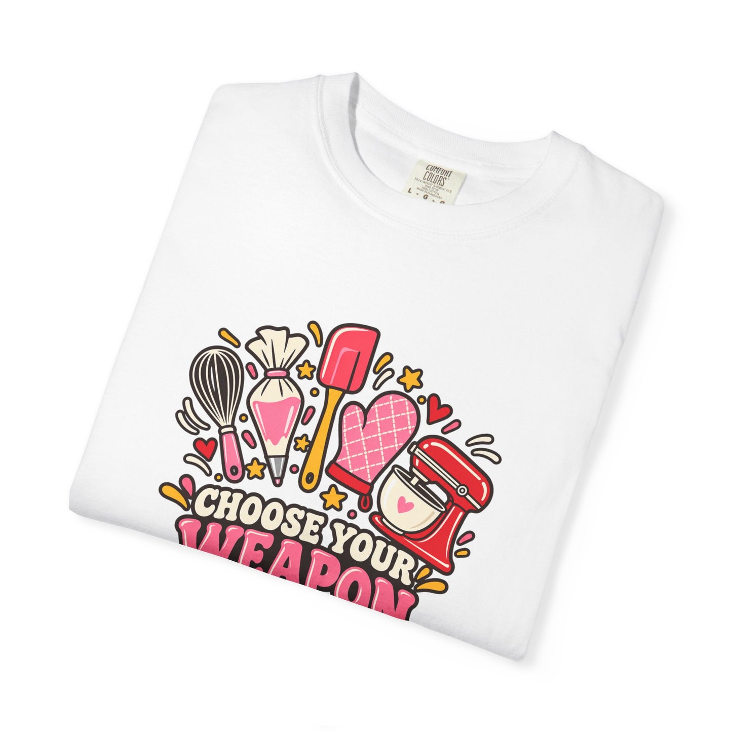 Graphic T-Shirt — "Choose Your Weapon" Makeup & Beauty Tools Design