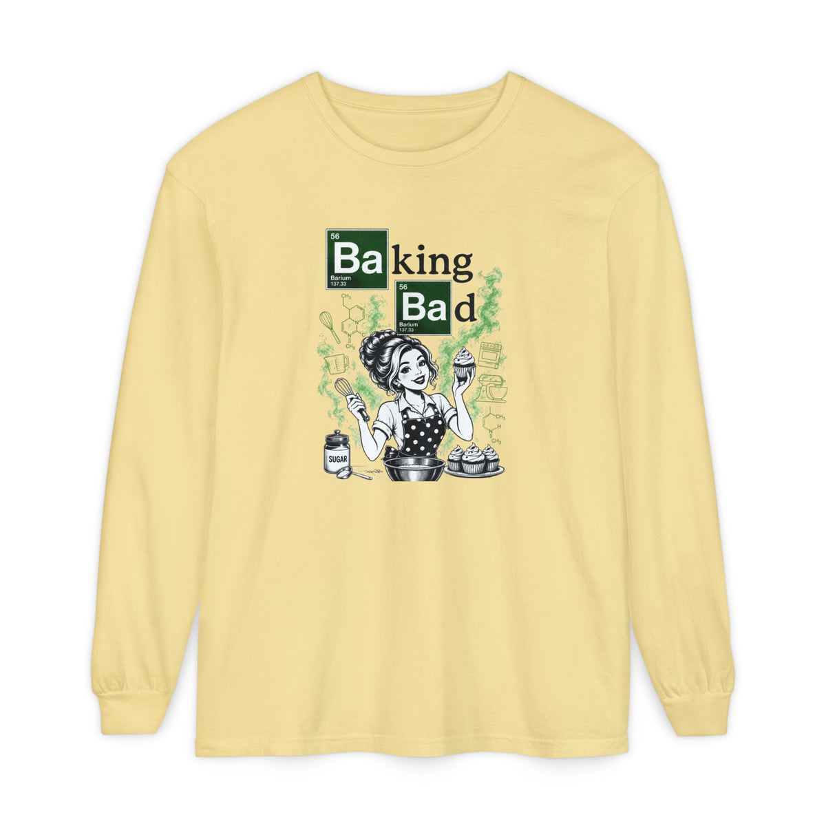 Baking Bad Long Sleeve Tee — Funny Baking Chef Shirt