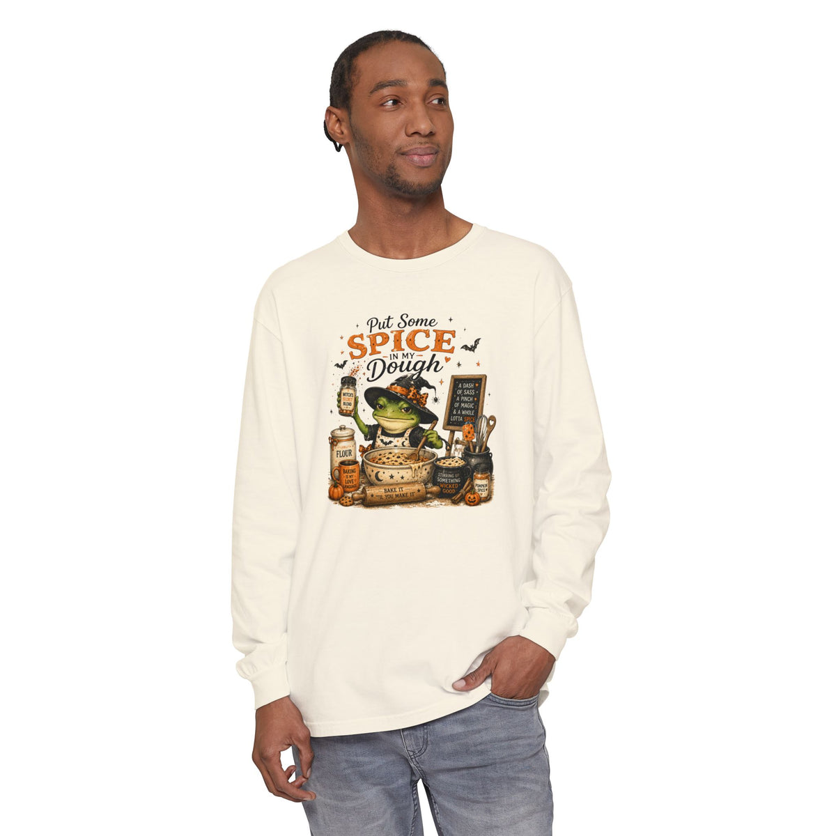 Spice & Dough Frog Baking Long Sleeve Tee
