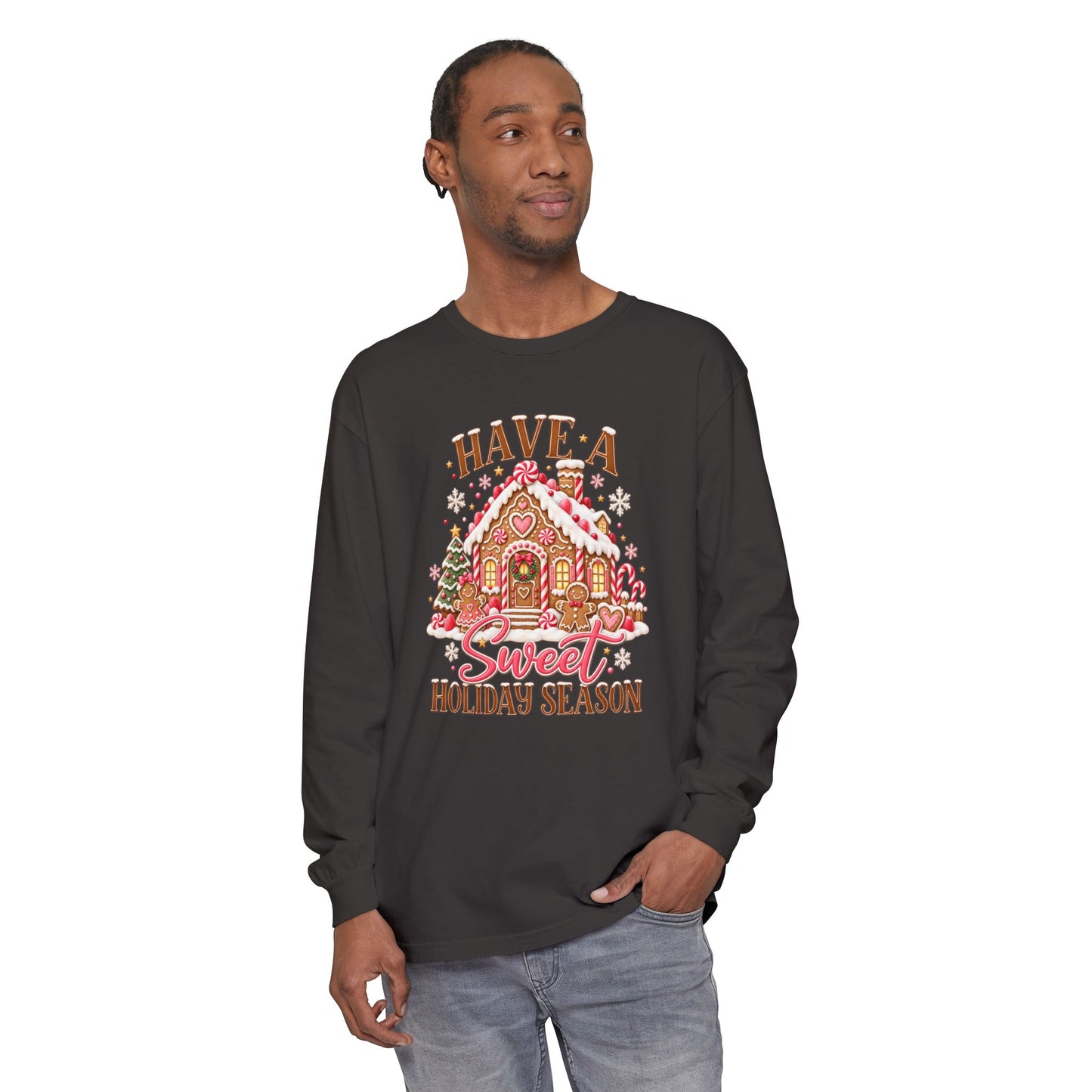 Holiday Gingerbread 'Have a Sweet Holiday Season' Long Sleeve Tee