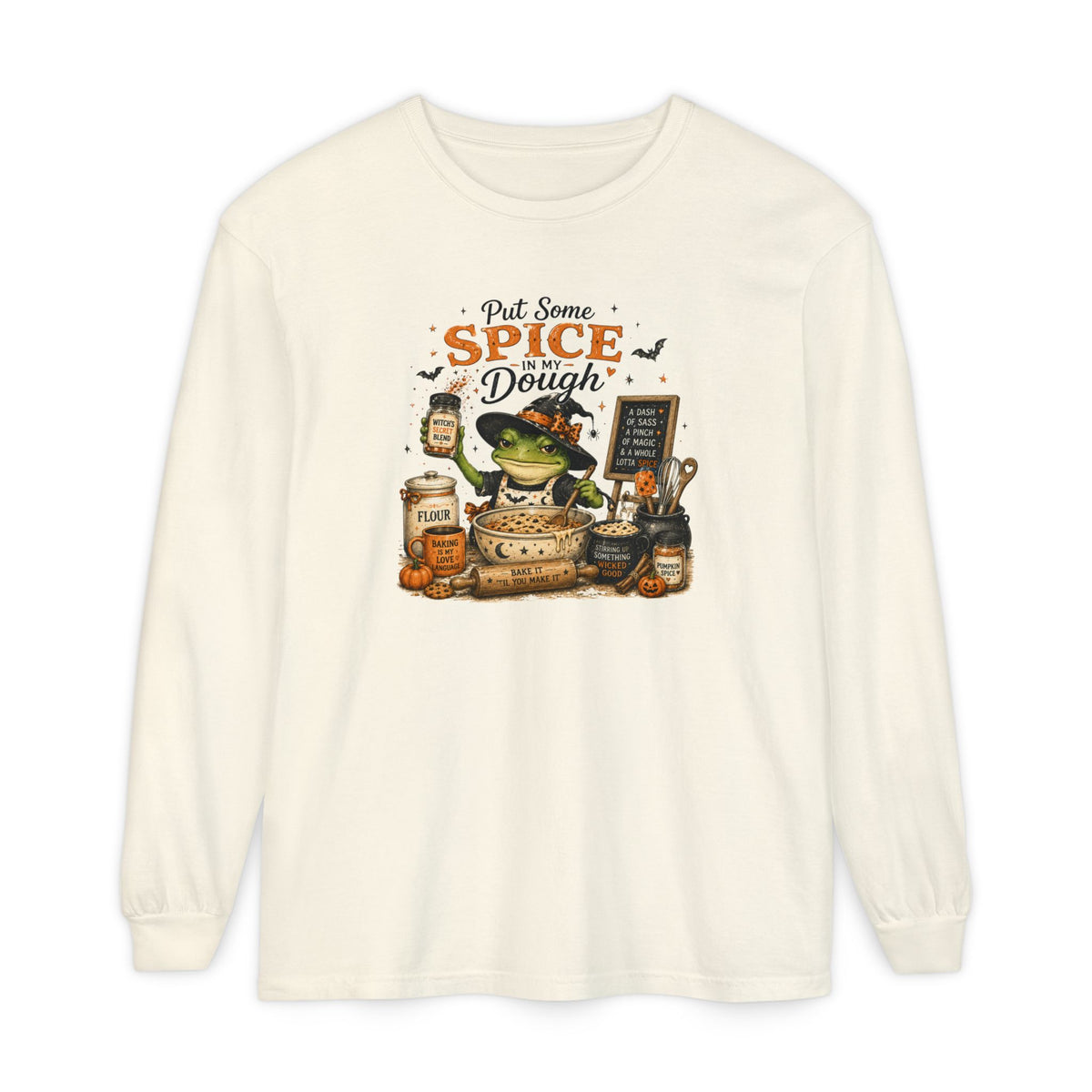 Spice & Dough Frog Baking Long Sleeve Tee