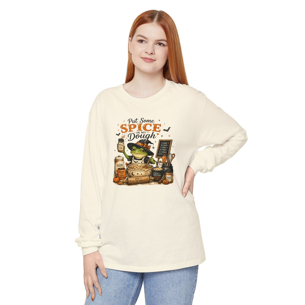 Spice & Dough Frog Baking Long Sleeve Tee