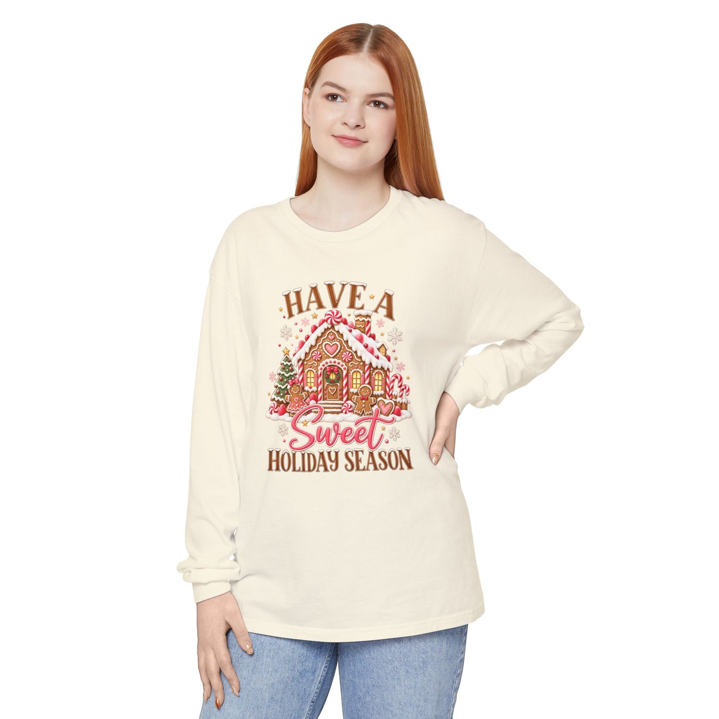 Holiday Gingerbread 'Have a Sweet Holiday Season' Long Sleeve Tee