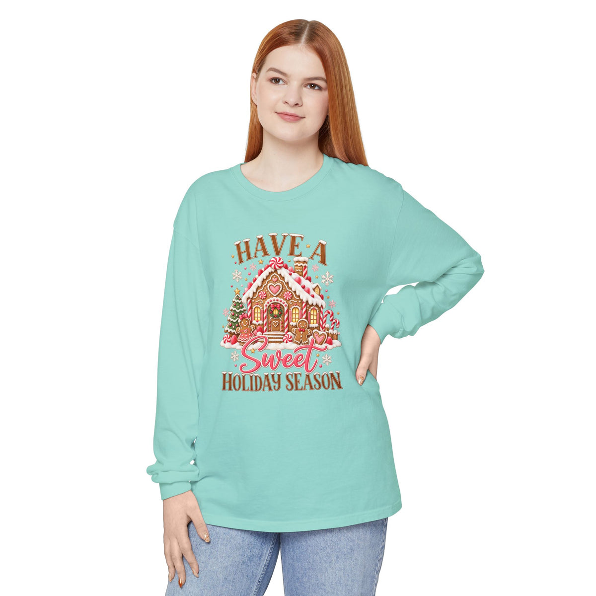 Holiday Gingerbread 'Have a Sweet Holiday Season' Long Sleeve Tee