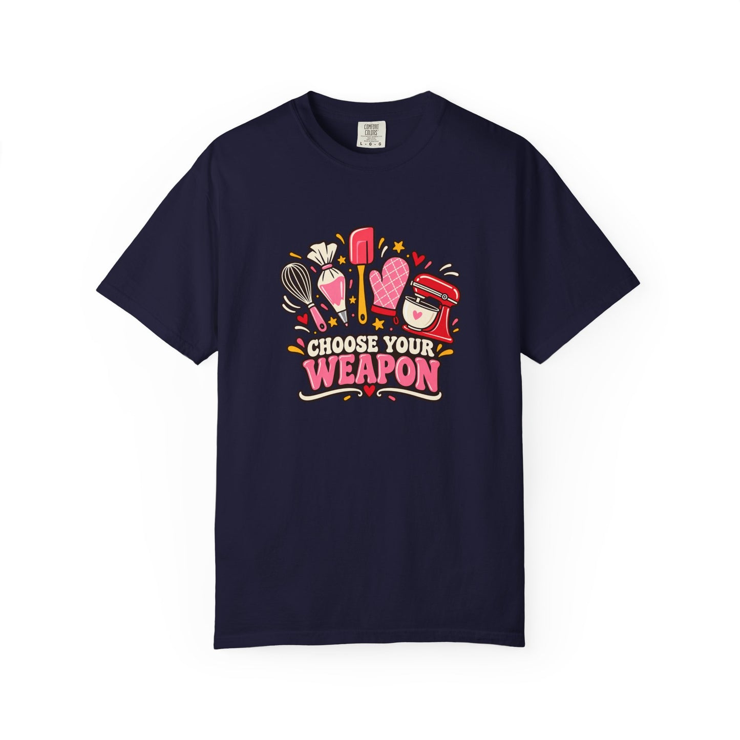 Graphic T-Shirt — "Choose Your Weapon" Makeup & Beauty Tools Design