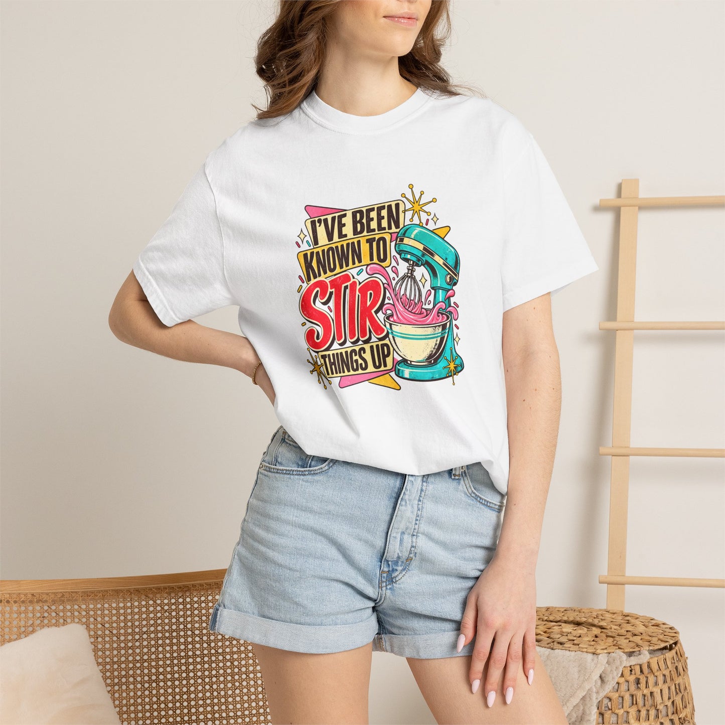 I've Been Known to Stir Things Up Mixer Graphic T-Shirt