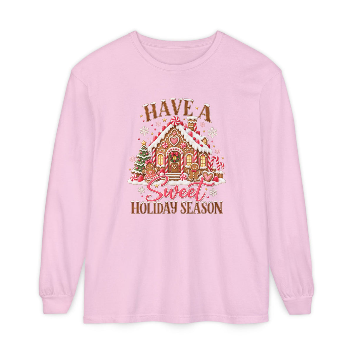 Holiday Gingerbread 'Have a Sweet Holiday Season' Long Sleeve Tee