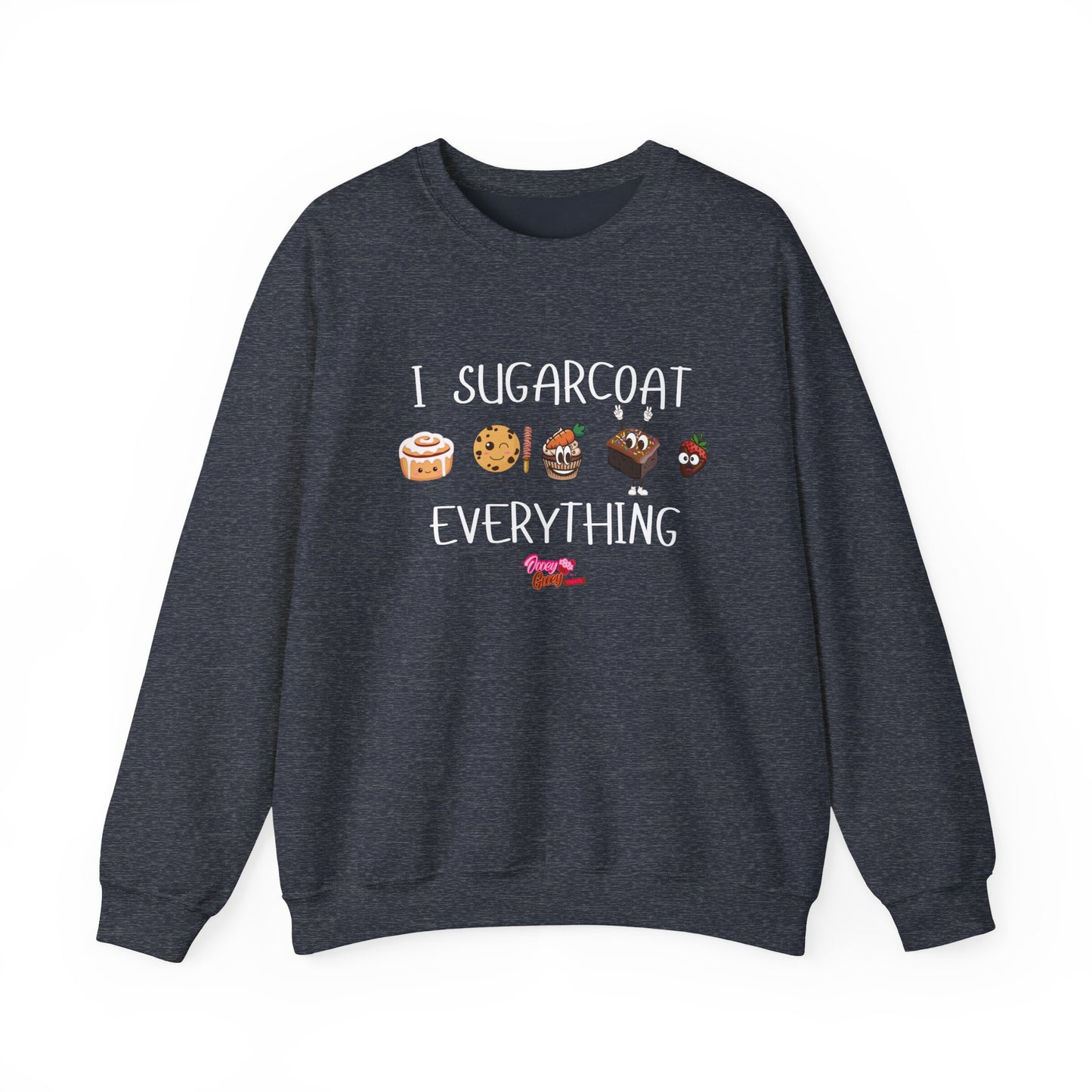 Sweatshirt - 'I Sugarcoat Everything' Funny Unisex Crewneck