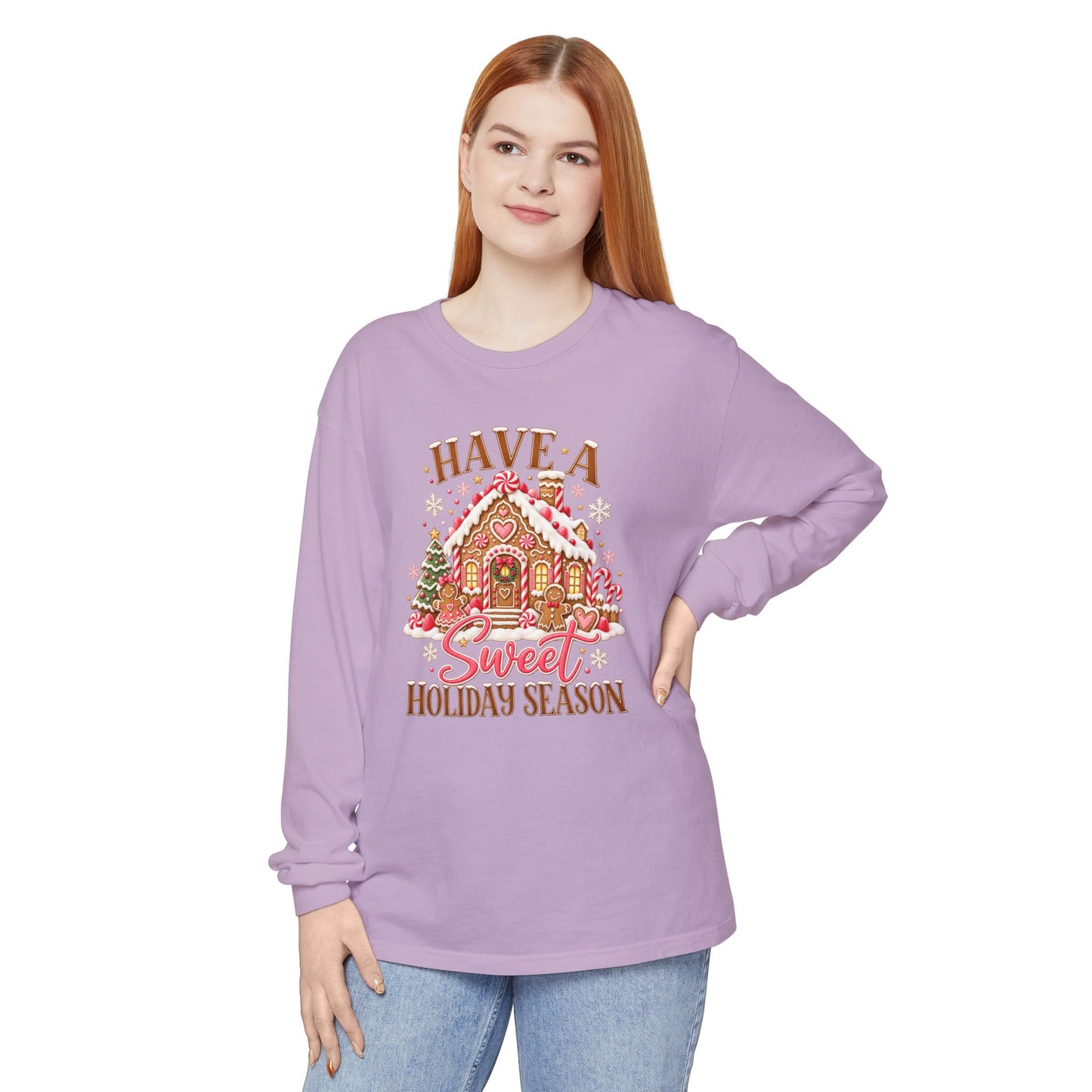Holiday Gingerbread 'Have a Sweet Holiday Season' Long Sleeve Tee