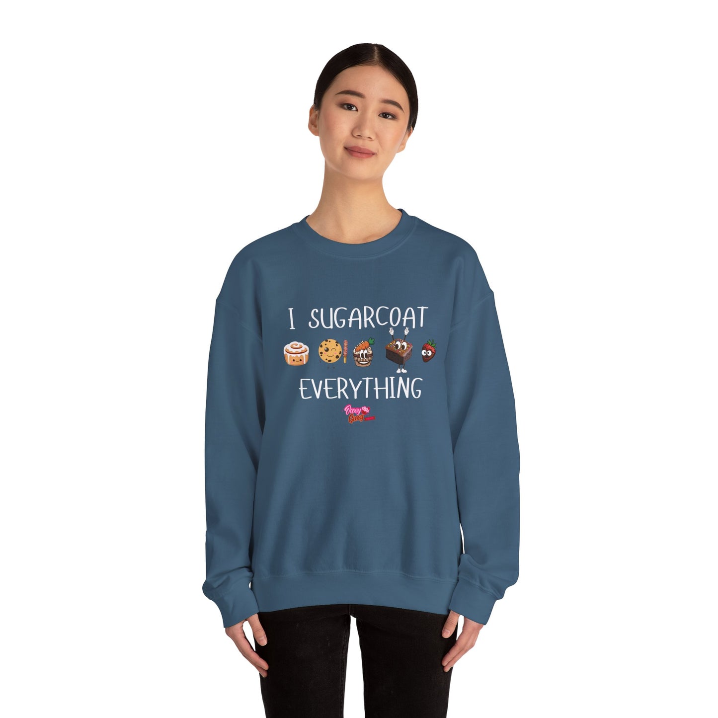 Sweatshirt - 'I Sugarcoat Everything' Funny Unisex Crewneck